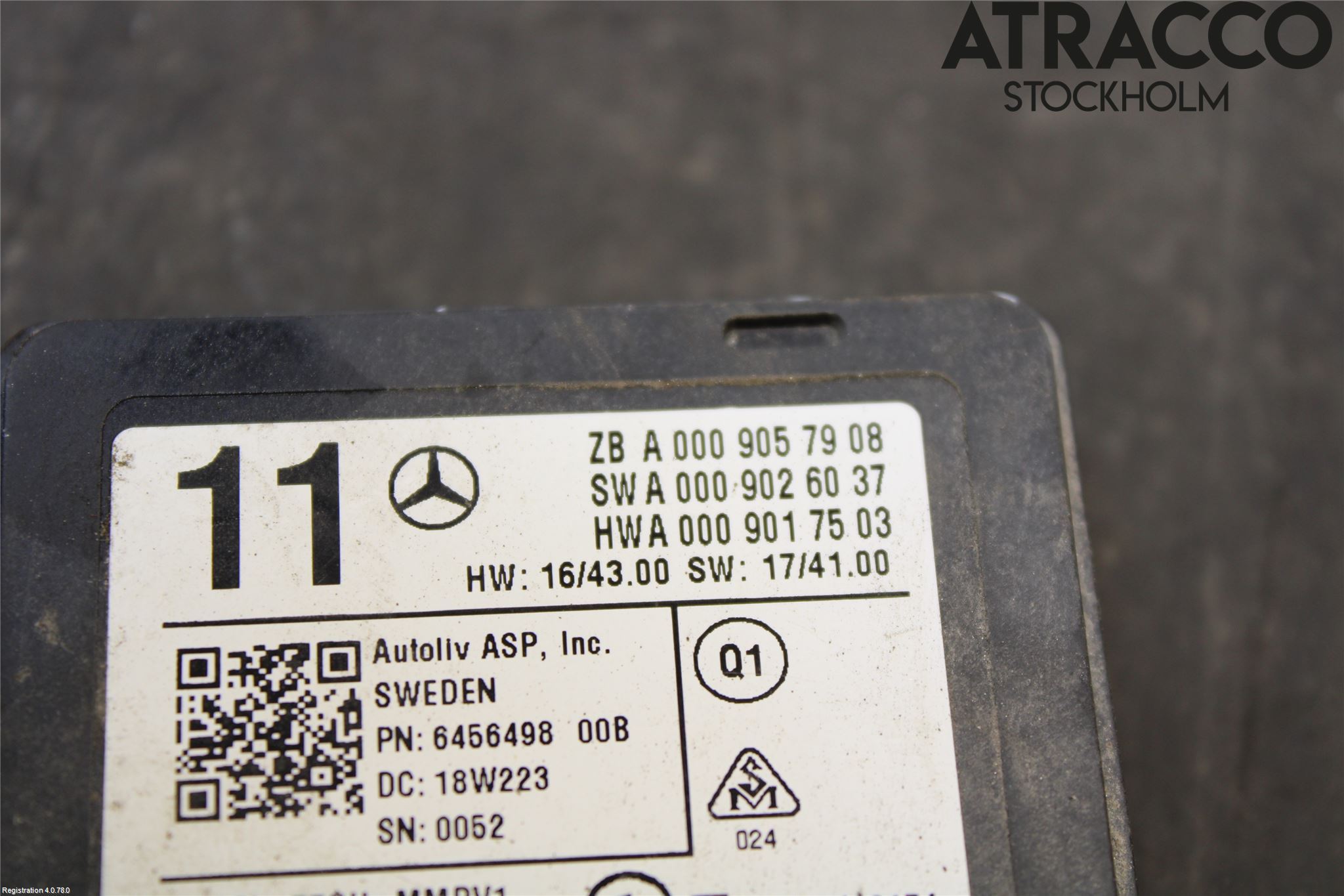 Mercedes-Benz MB E-KLASS (W213) 16-23 Sensor Kollisjonsbeskyttelse