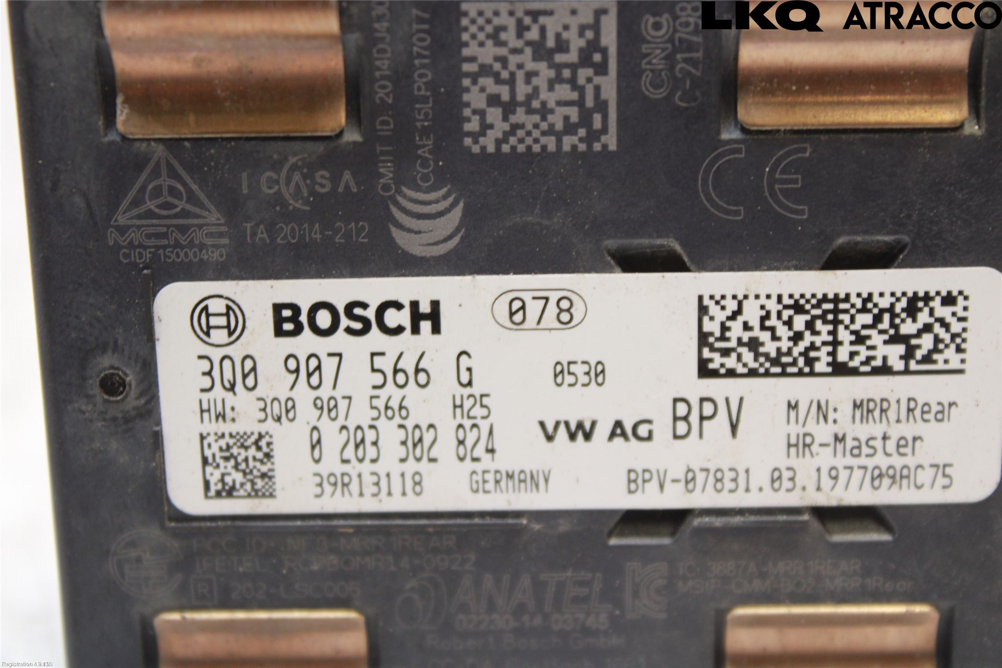 Volkswagen VW PASSAT 15-19 Sensor Kollisjonsbeskyttelse
