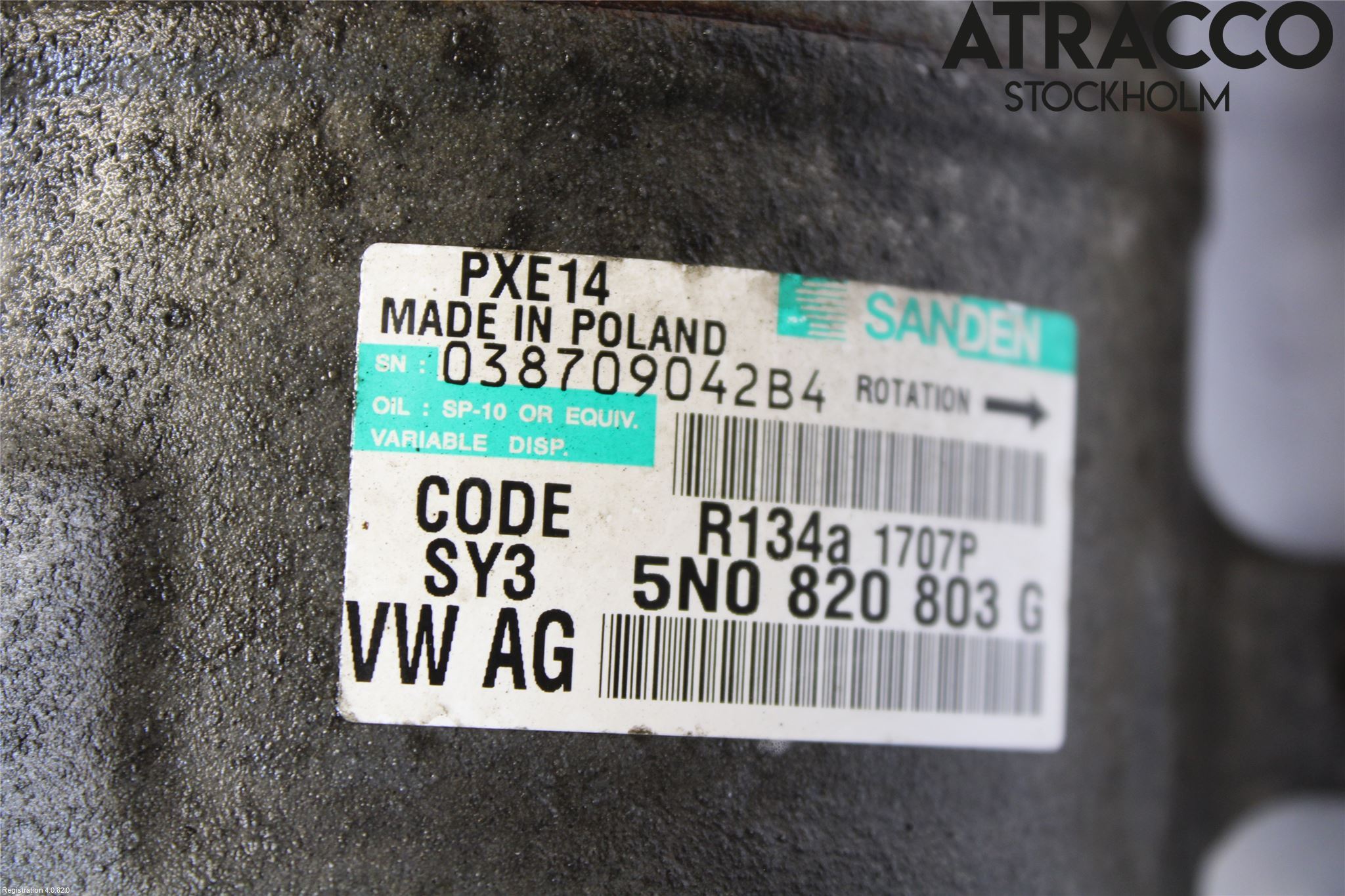 Skoda FABIA 07-14 Varme Ac Kompressor