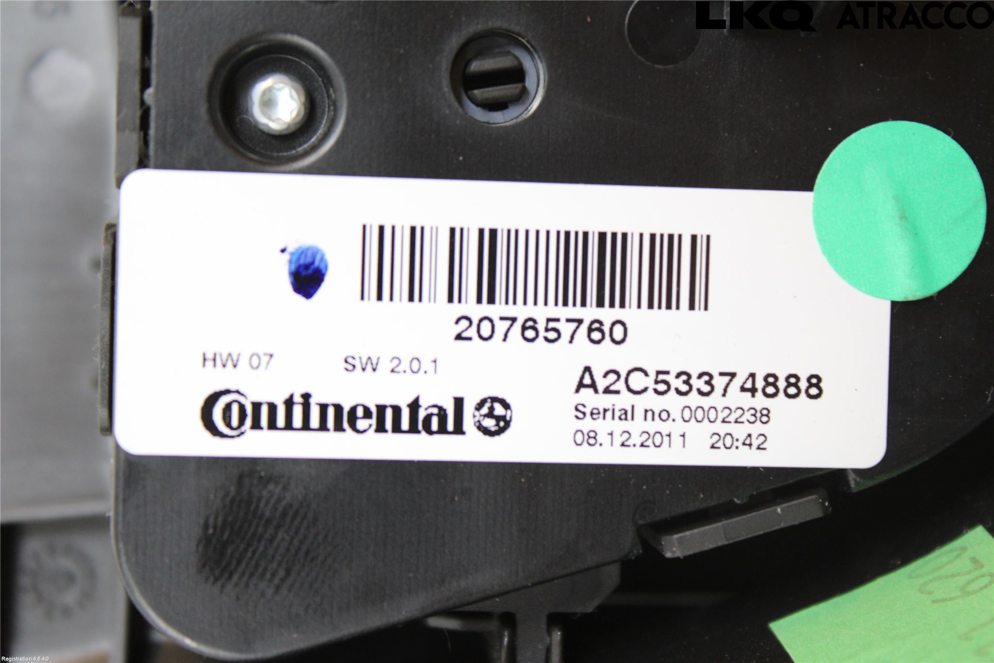 Opel ZAFIRA C 12-19 Varme Ac Betjening-Display