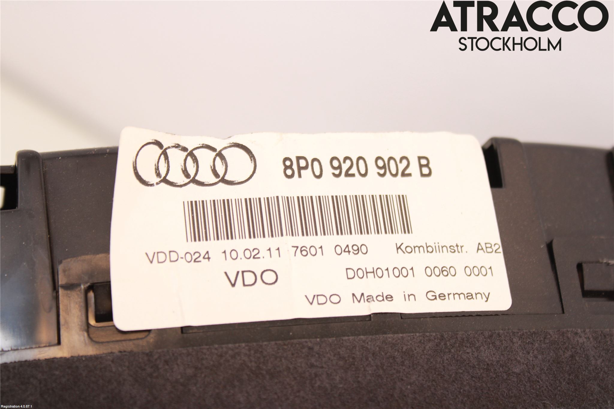 Audi A3/S3 05-13 Instr Kombinert