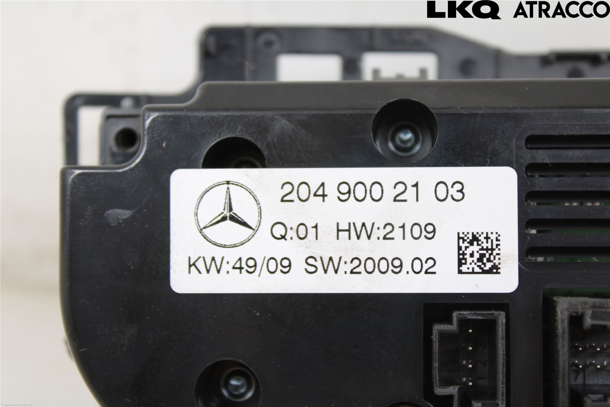 Mercedes-Benz MB C-KLASS (W204) 07-15 Varme Ac Betjening-Display