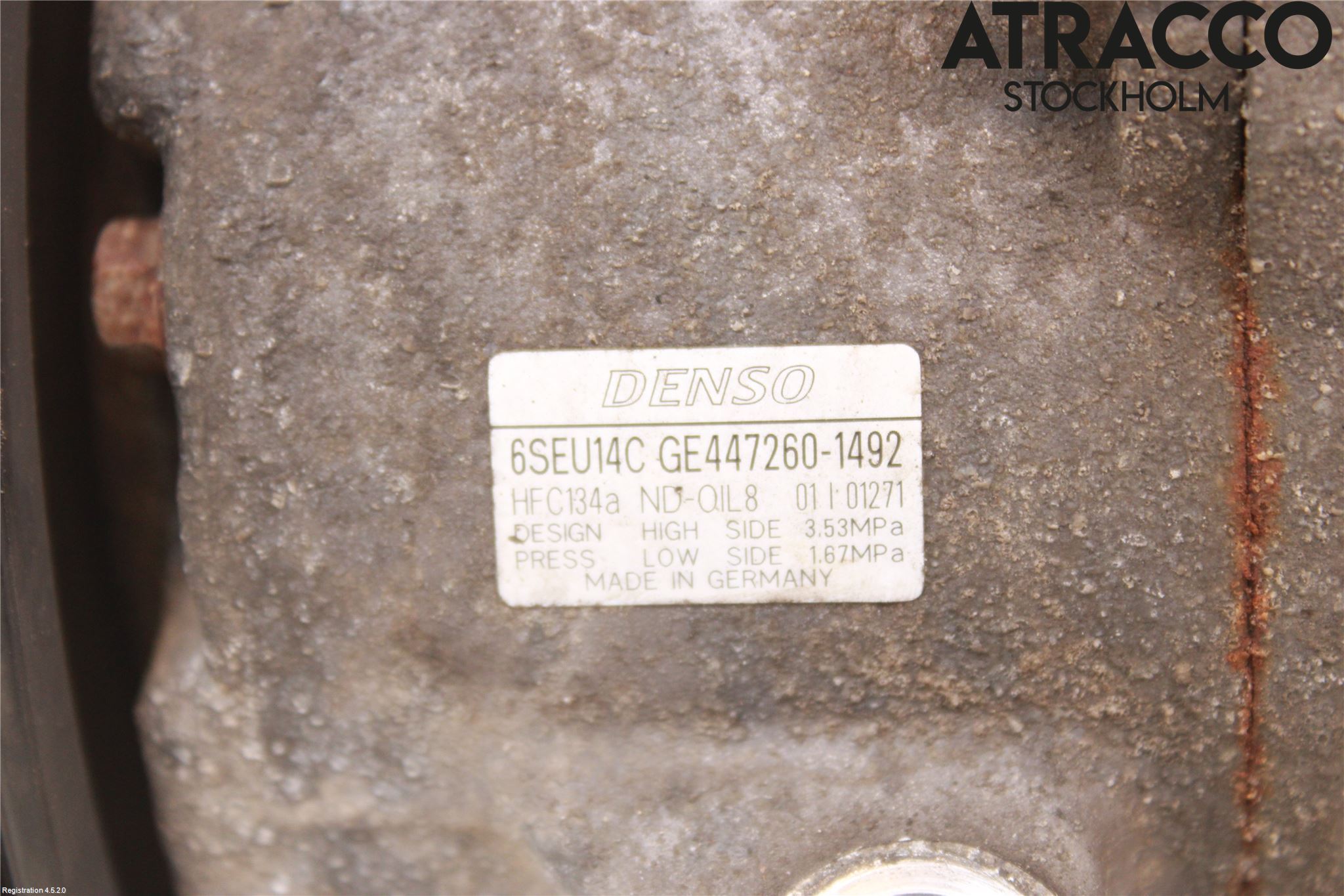 Toyota AURIS 07-09 Varme Ac Kompressor