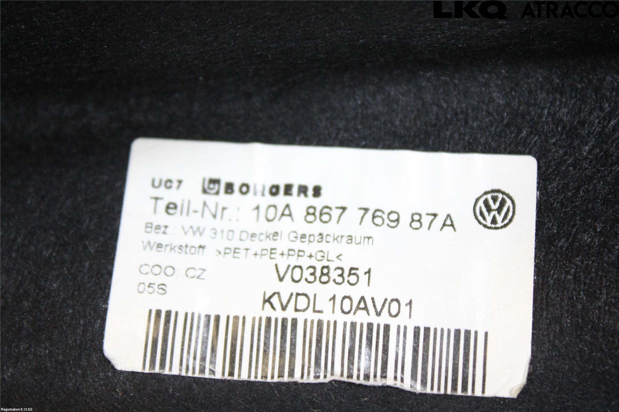 Volkswagen VW ID.3 21- Innr Hattehylle