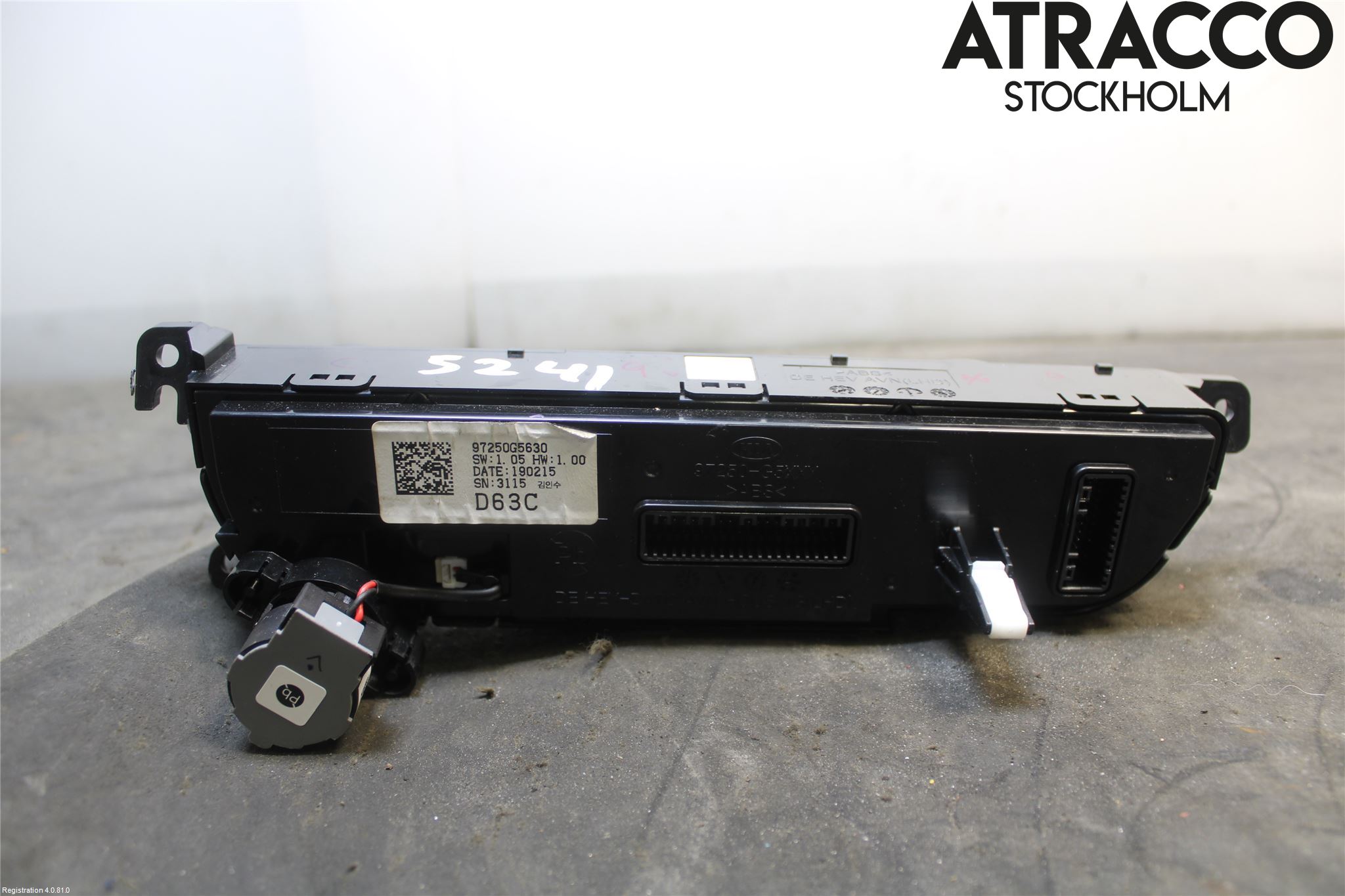 Kia NIRO (DE) 17-22 Varme Ac Betjening-Display