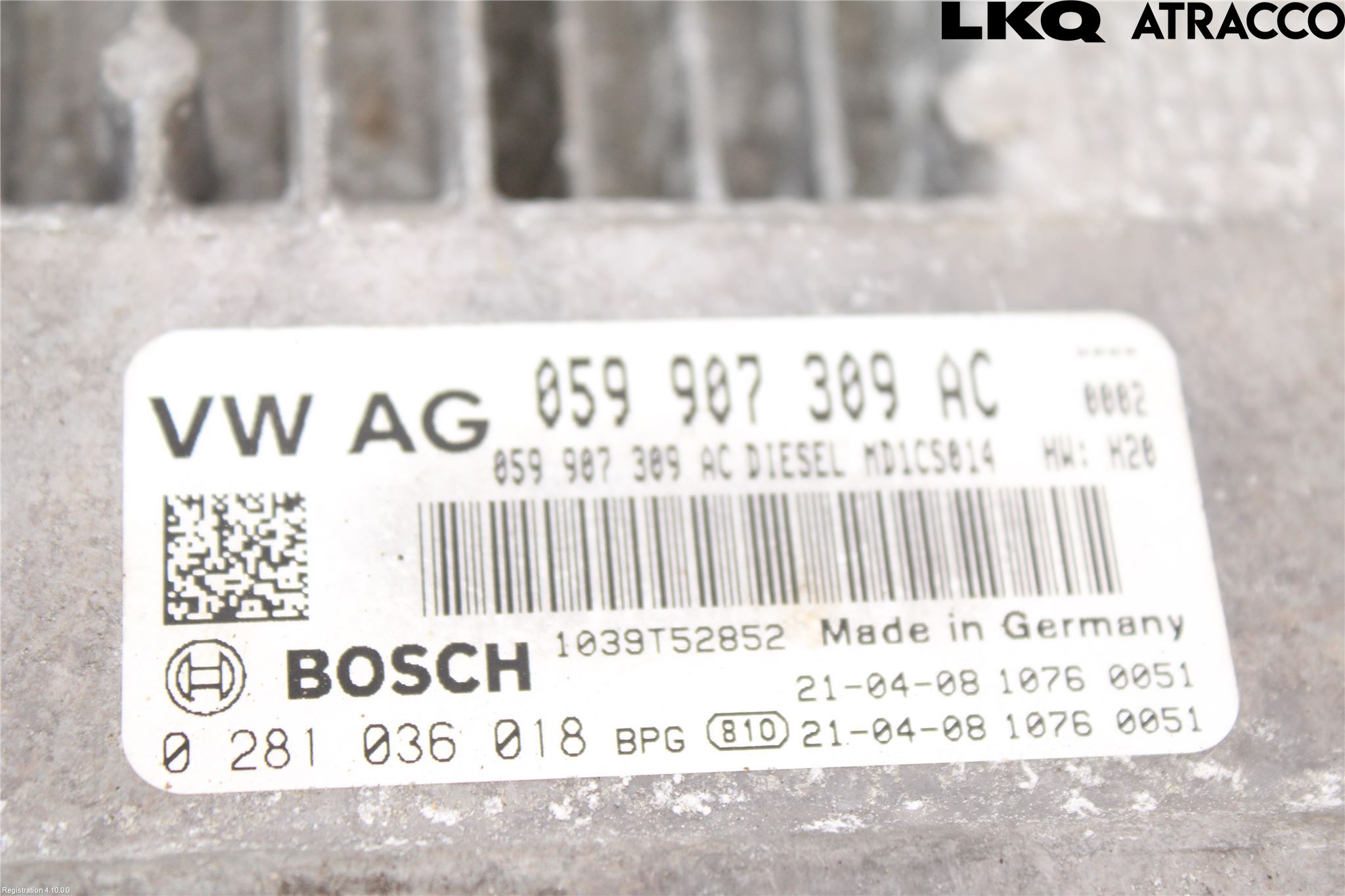 Audi A6/S6 4G 11-18 Styreenhet Dieselpumpe