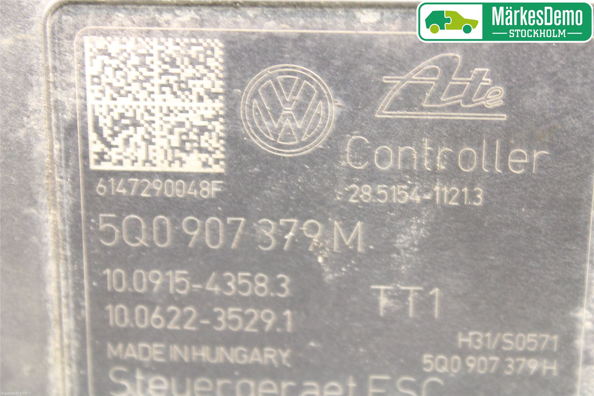 Volkswagen VW GOLF / E-GOLF VII 13-20 Abs Hydraulikkaggregat