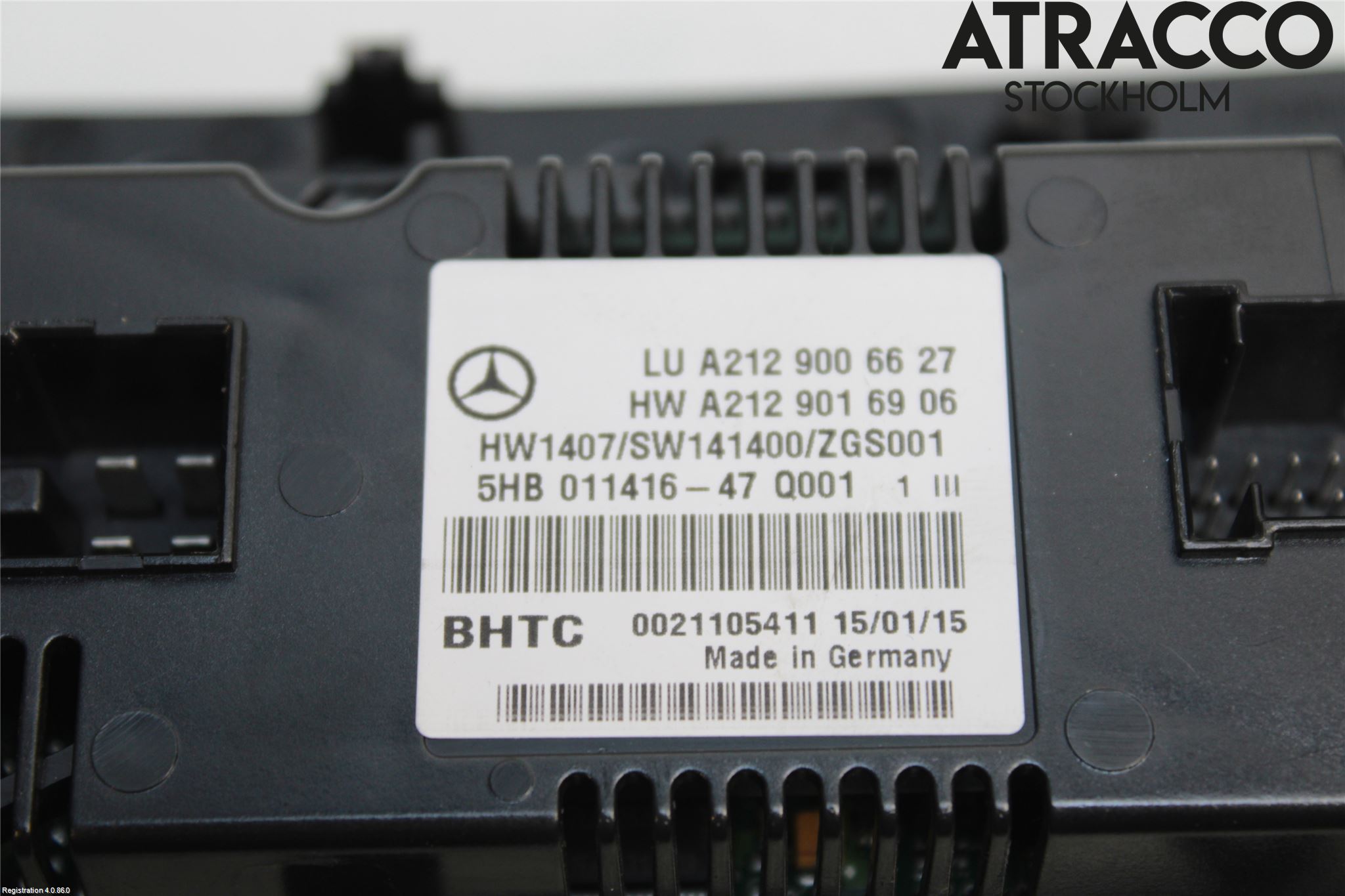 Mercedes-Benz MB E-KLASS (W212) 09-16 Varme Ac Betjening-Display