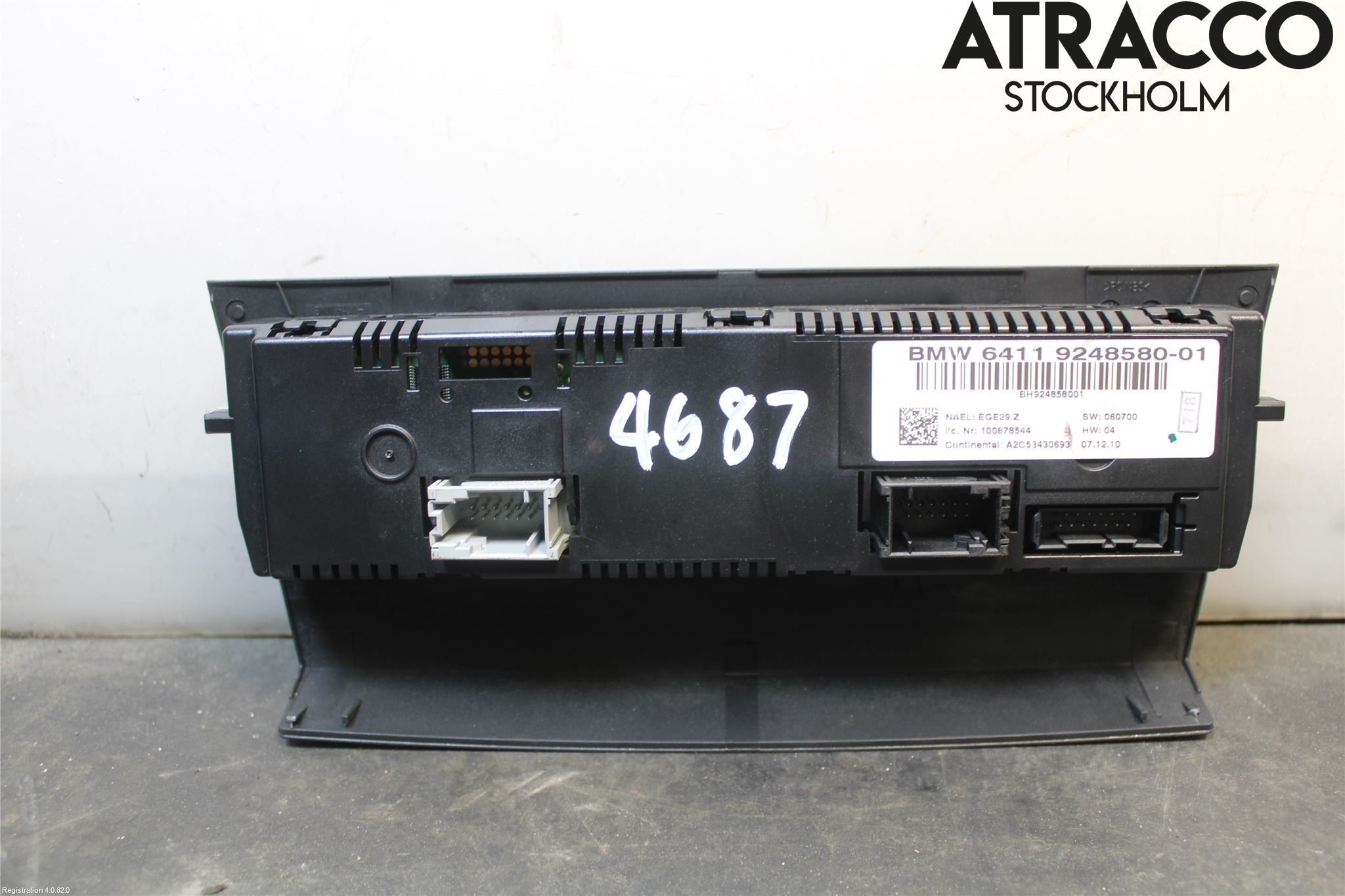 BMW 3 E90/91 SED/TOU 05-12 Varme Ac Betjening-Display