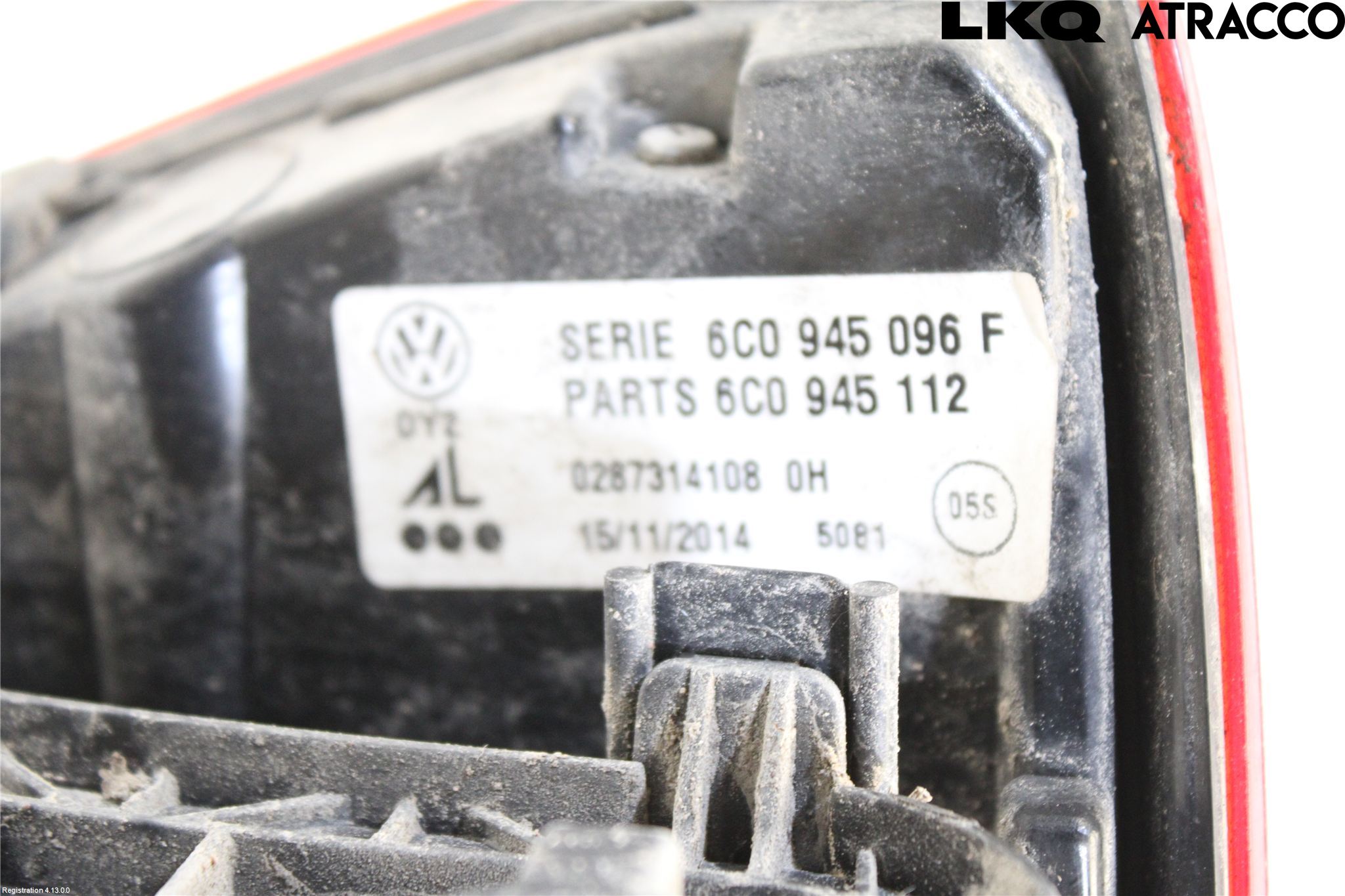 Volkswagen VW POLO 10-17 Baklykt Høyre