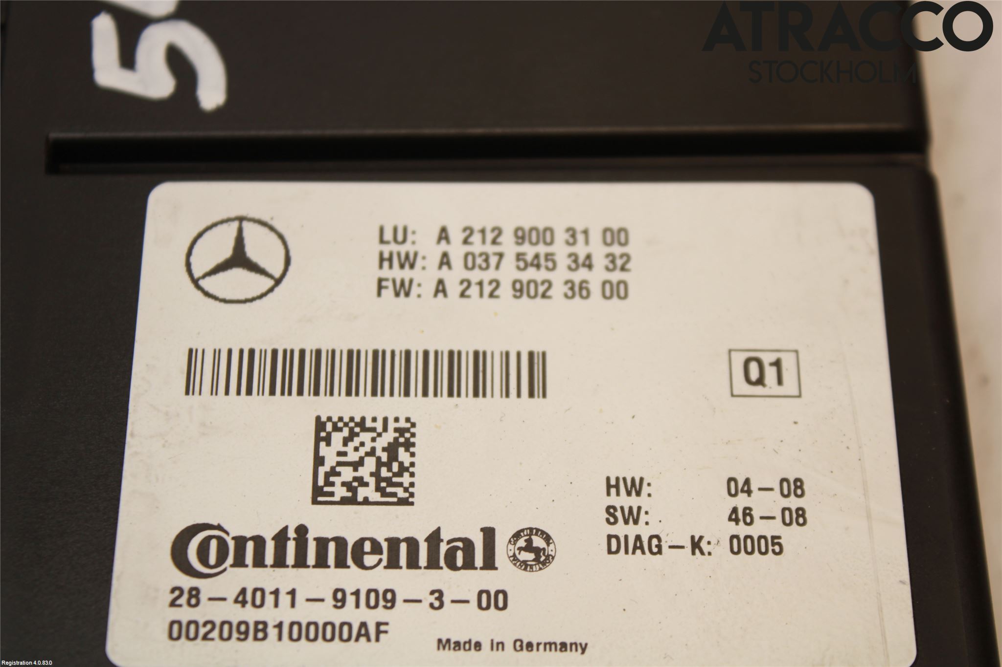 Mercedes-Benz MB S-KLASS (W221) 05-13 Styreenhet Parkering