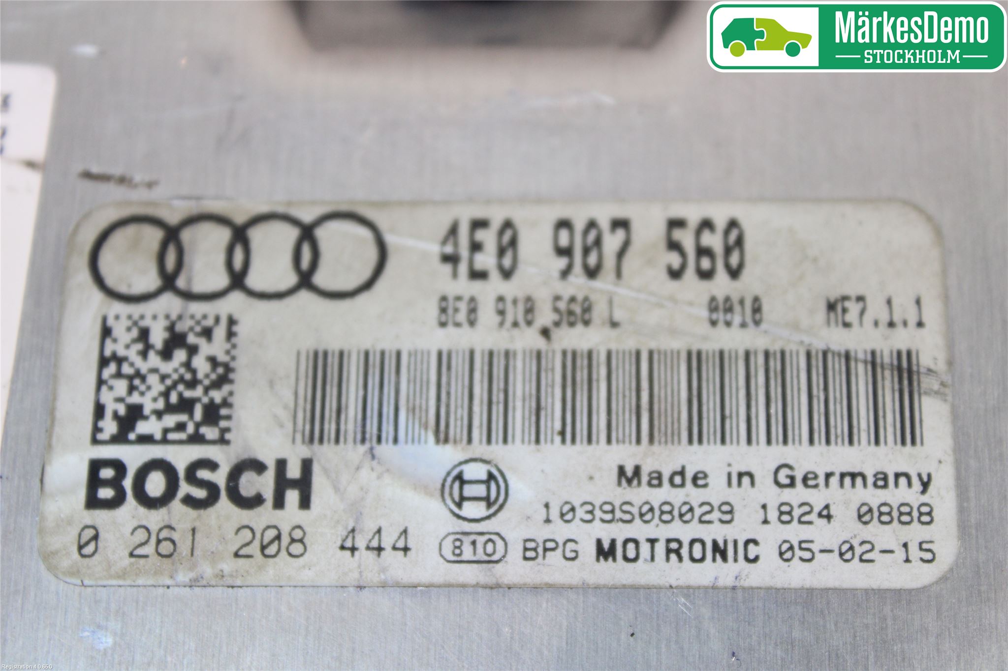 Audi A4/S4 05-07 Styreenhet Innsprøytning