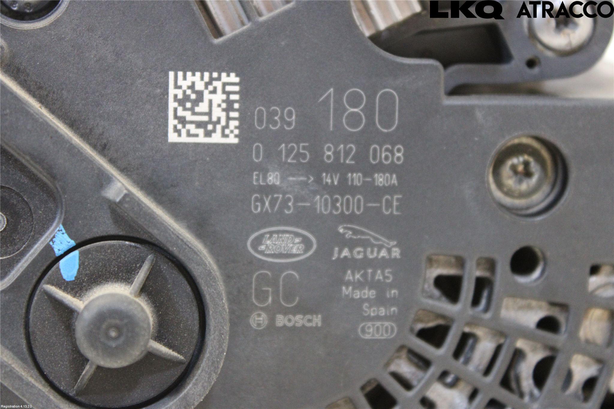 Landrover RANGE ROVER VELAR (L560) 17- Dynamo