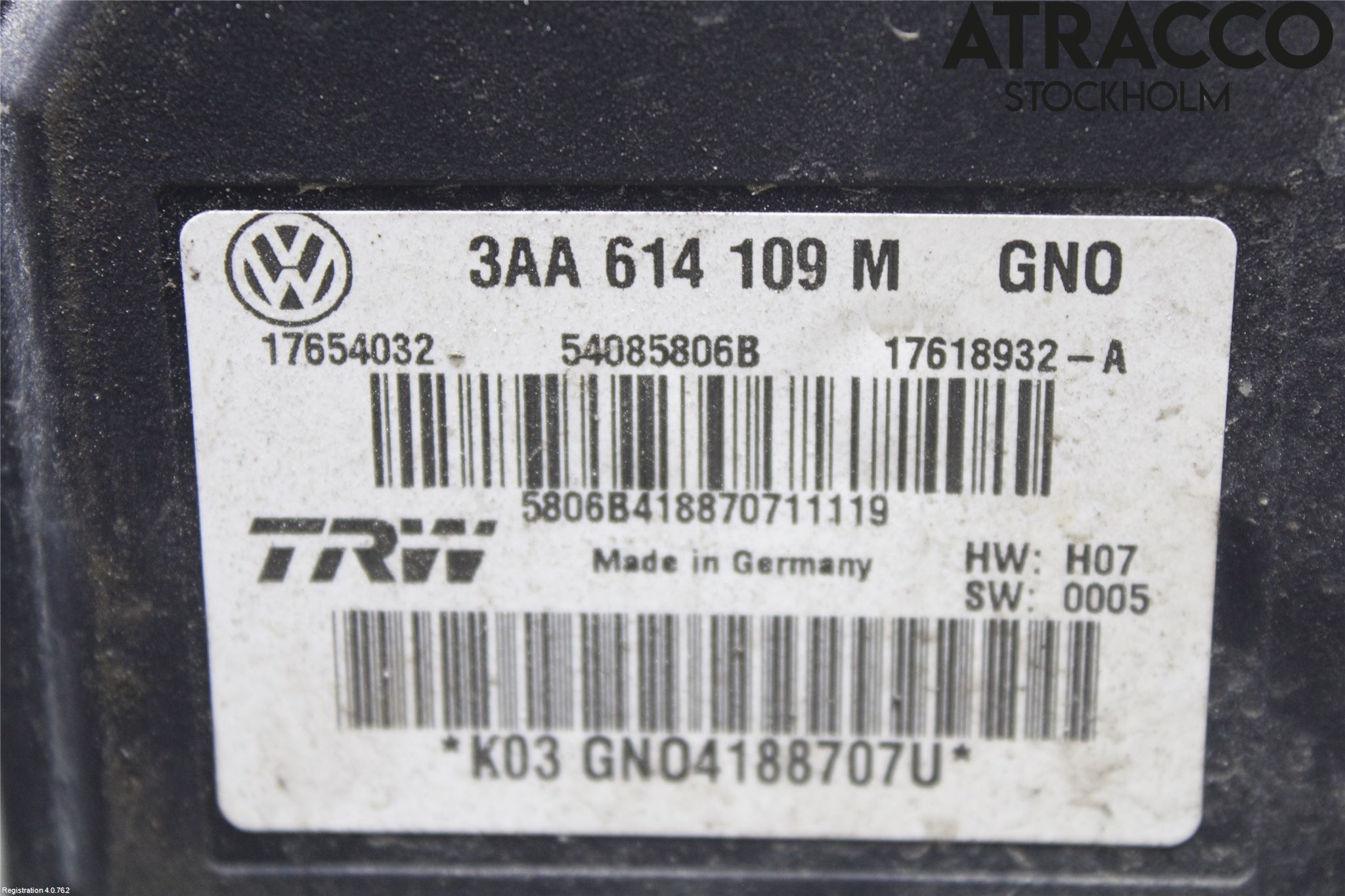 Volkswagen VW PASSAT 11-14 Abs Hydraulikkaggregat