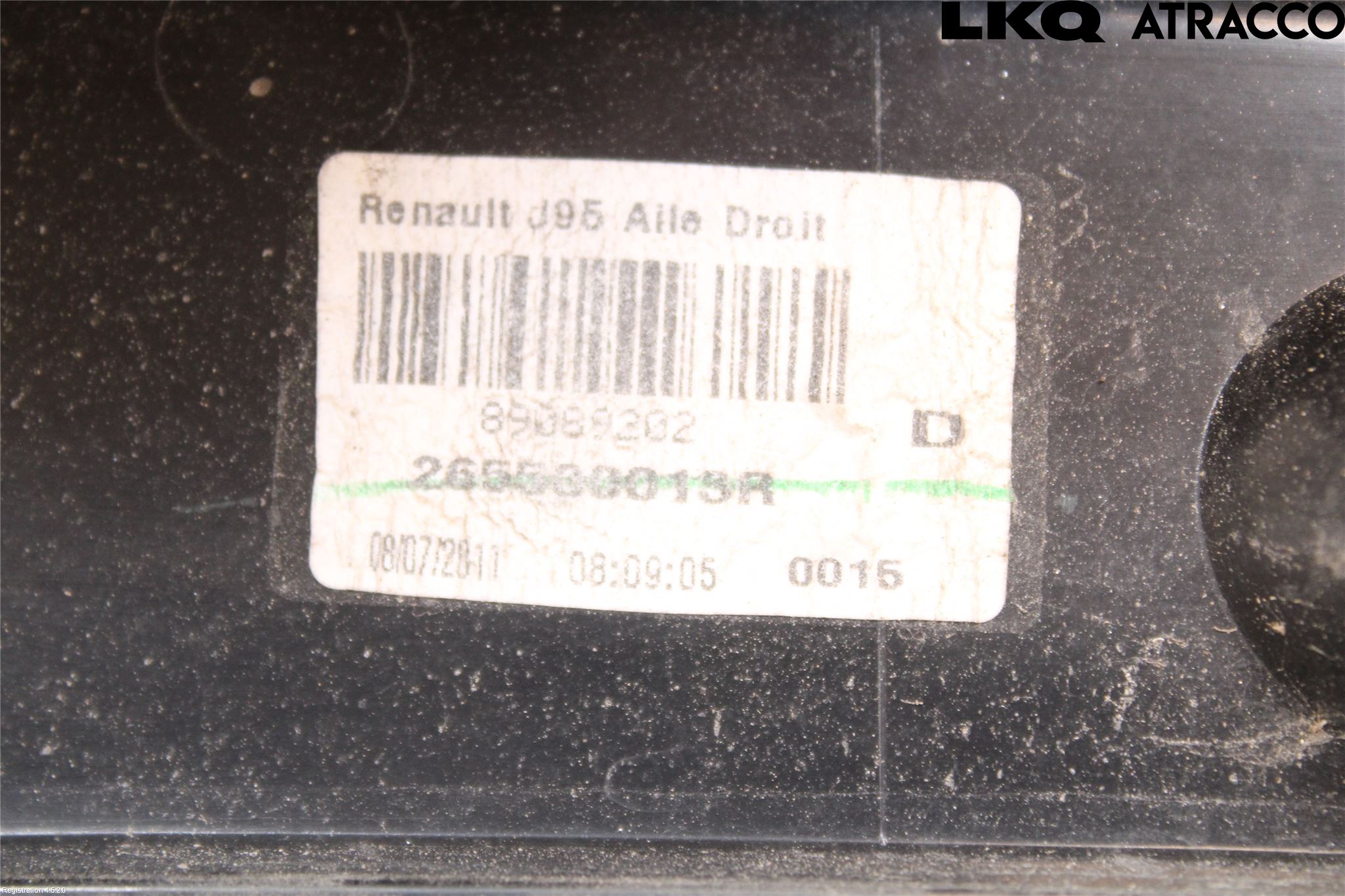 Renault SCÉNIC III / GRAND SCÉNIC 09-16 Baklykt Høyre