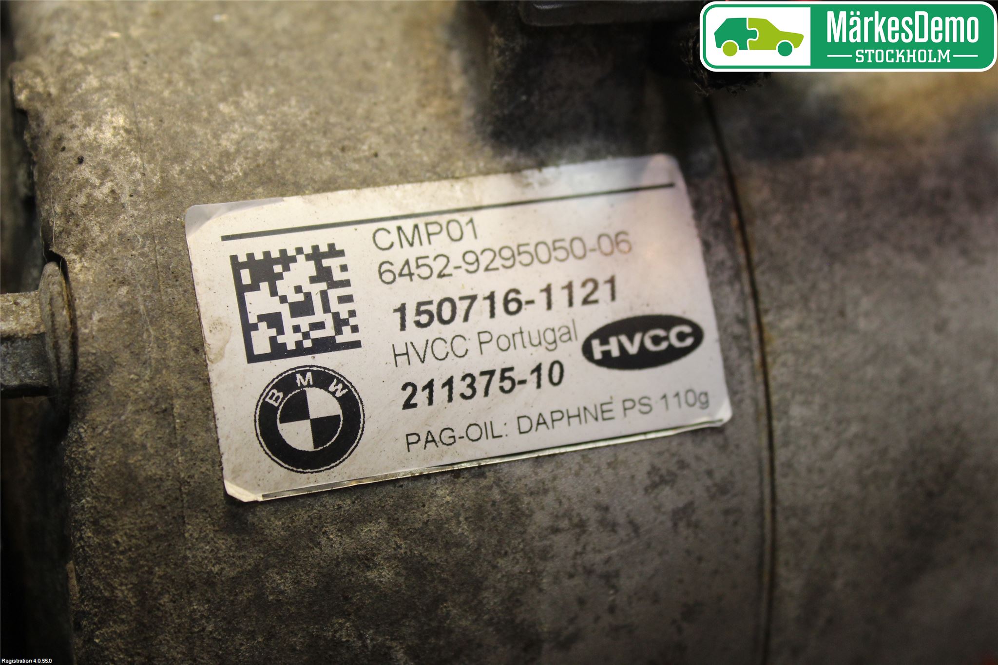 BMW 2 F45 Active Tourer 14-21 Varme Ac Kompressor