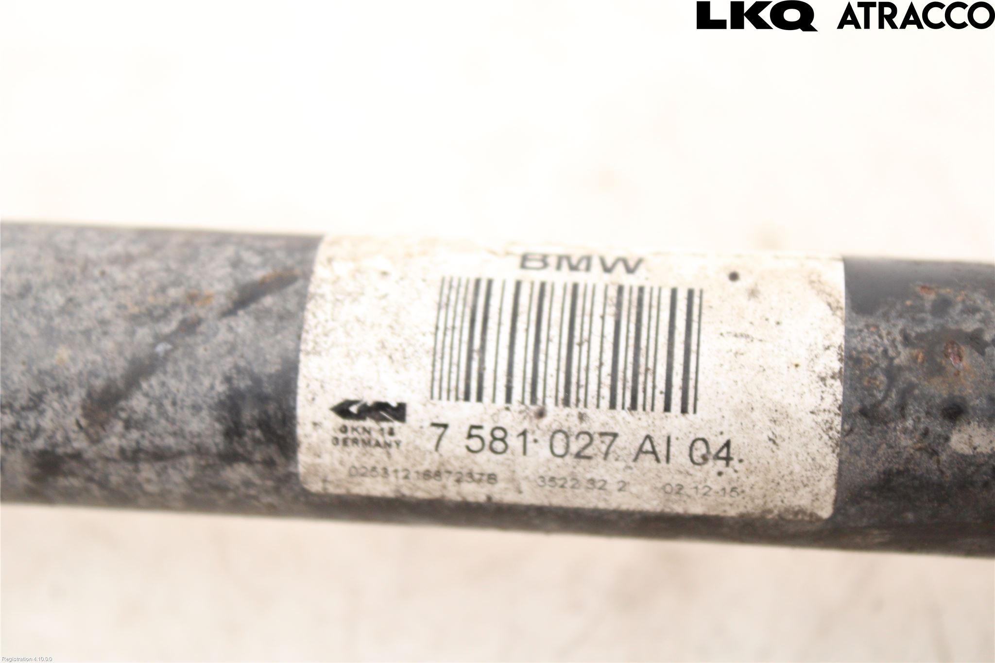 BMW 5 F10/F11/F18 09-17 Drivaksel Bak Kompl Venstre