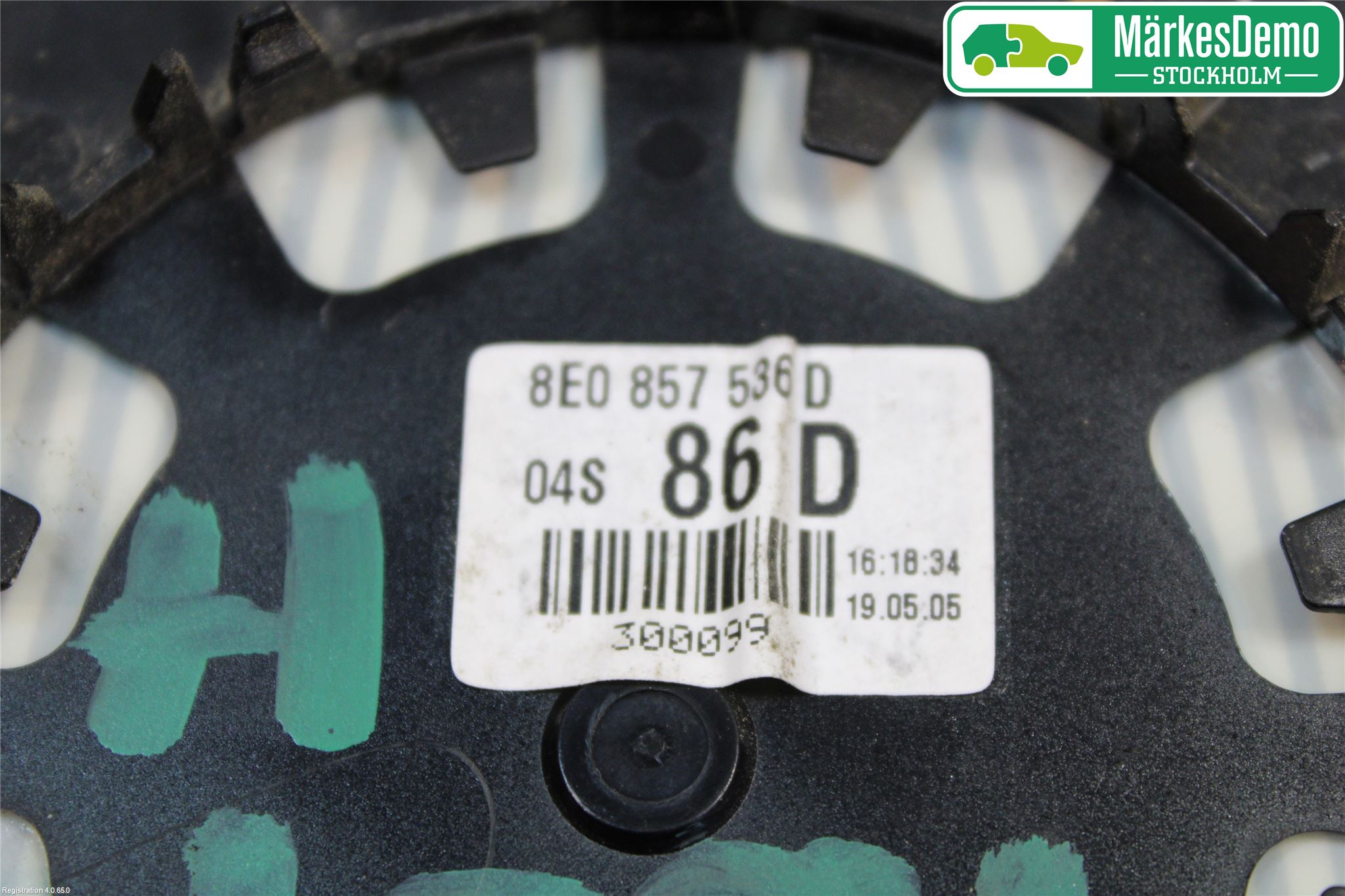 Audi A4/S4 05-07 Speil Glass H