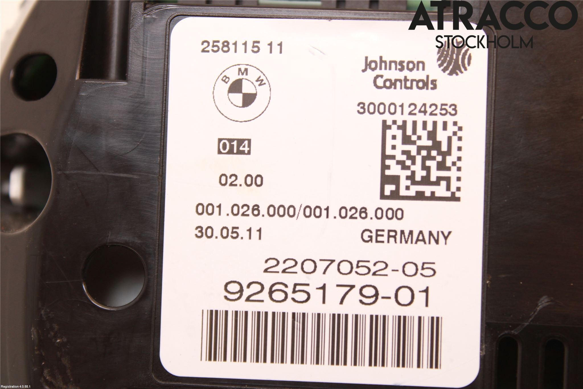 BMW 5 F10/F11/F18 09-17 Instr Kombinert