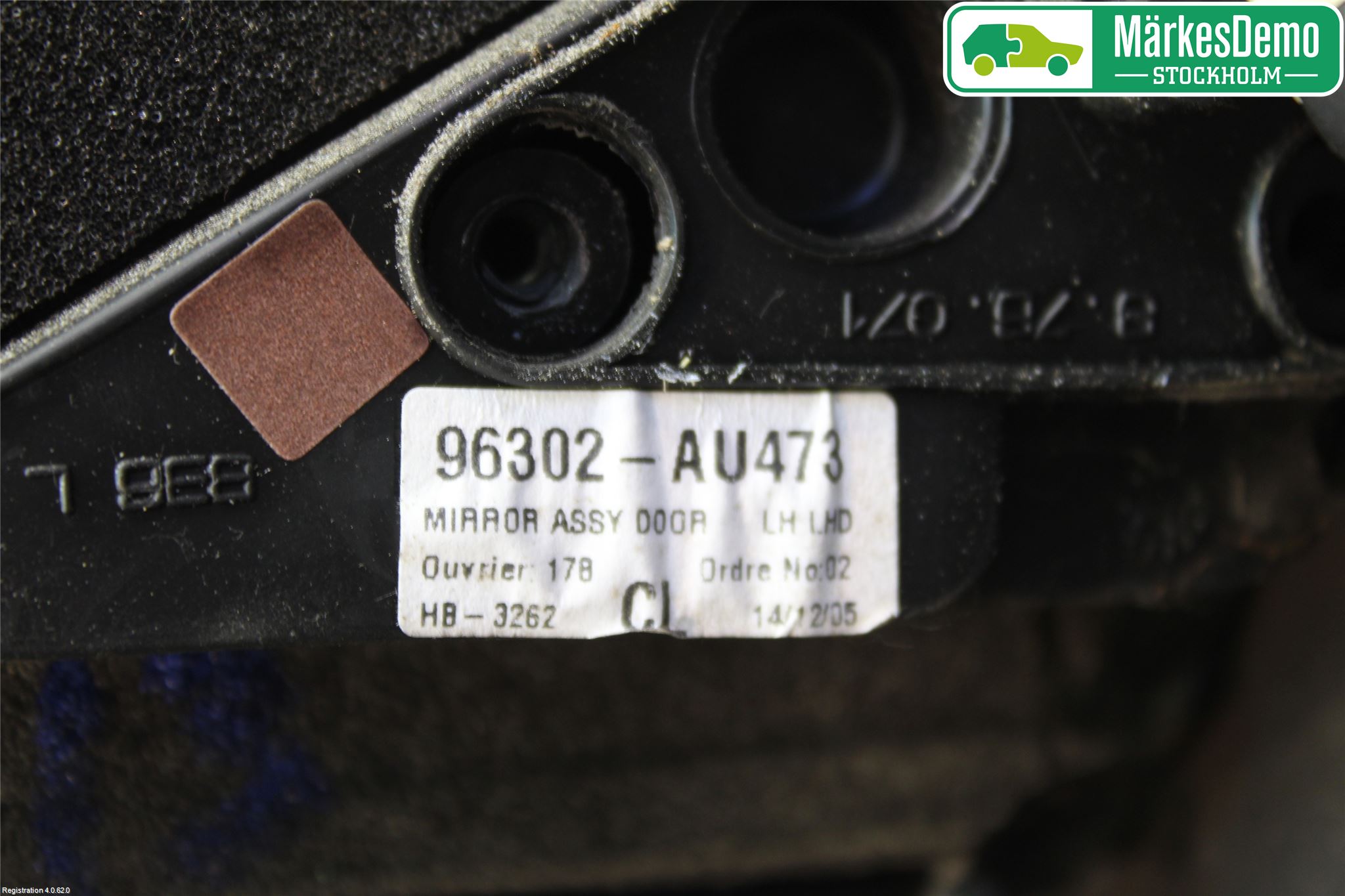 Nissan PRIMERA 02-07 Speil V M-El Justering