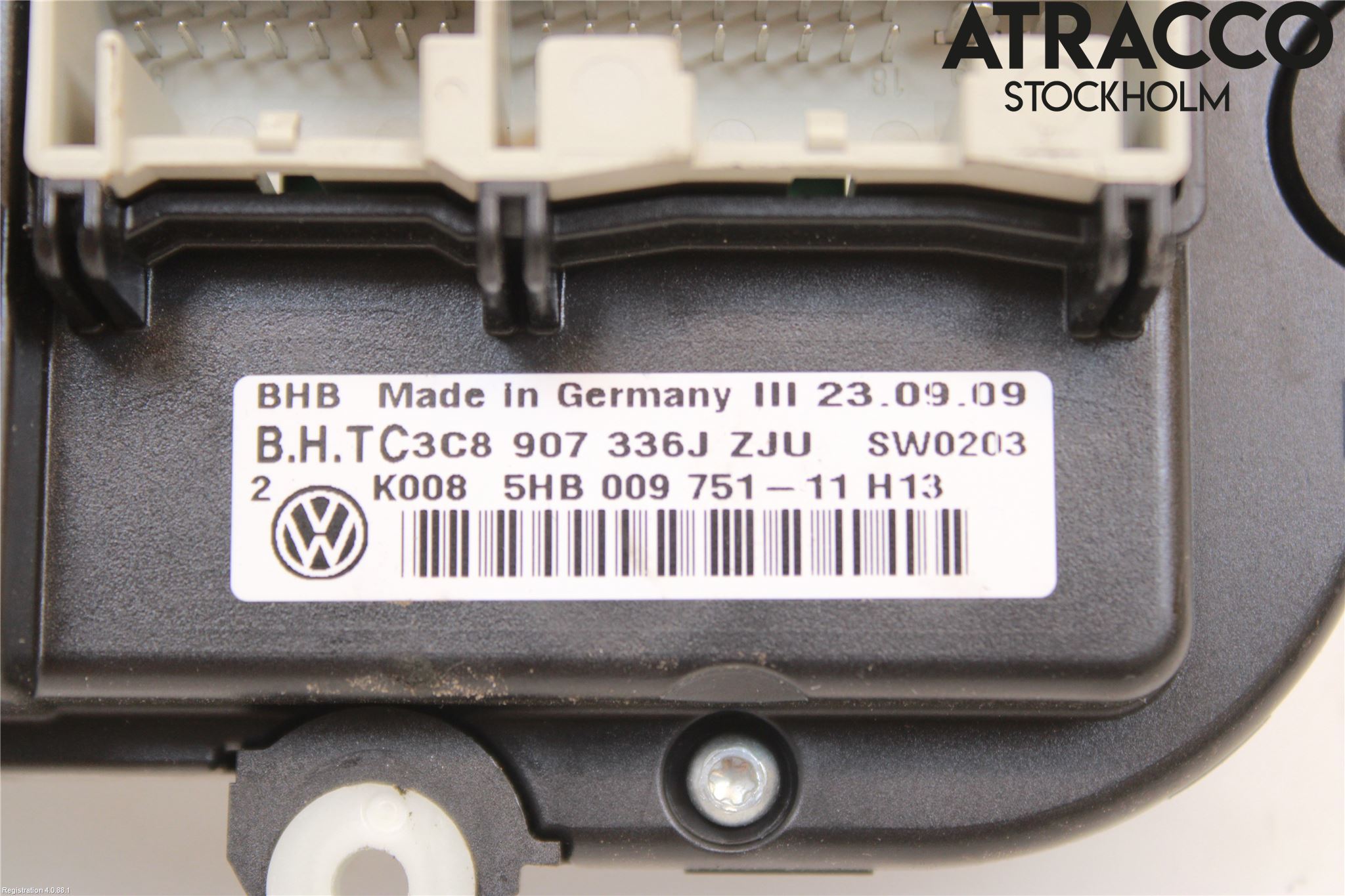 Volkswagen VW GOLF VI 09-13 Varme Ac Betjening-Display