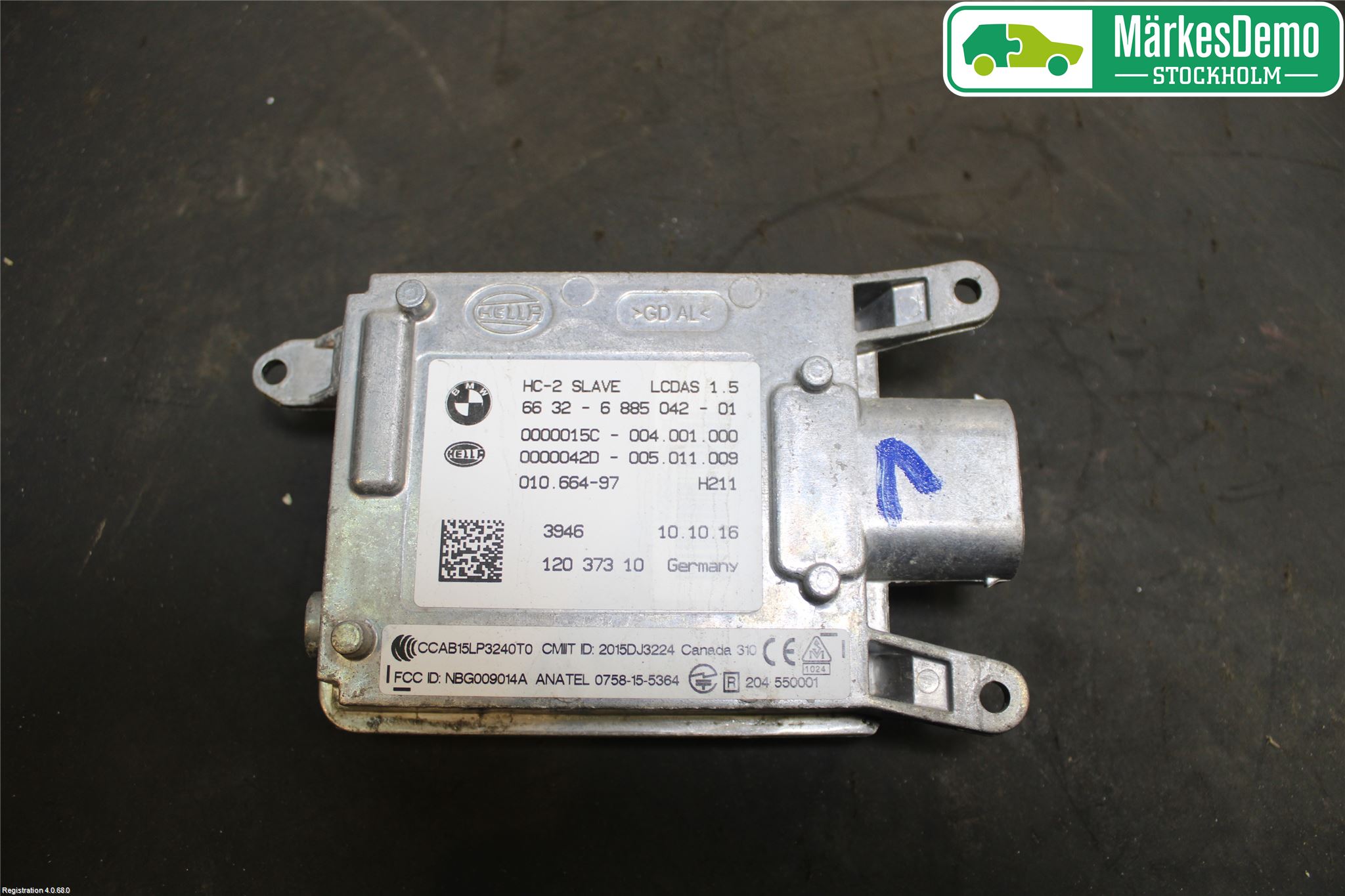 BMW 5 F10/F11/F18 09-17 Sensor Kollisjonsbeskyttelse