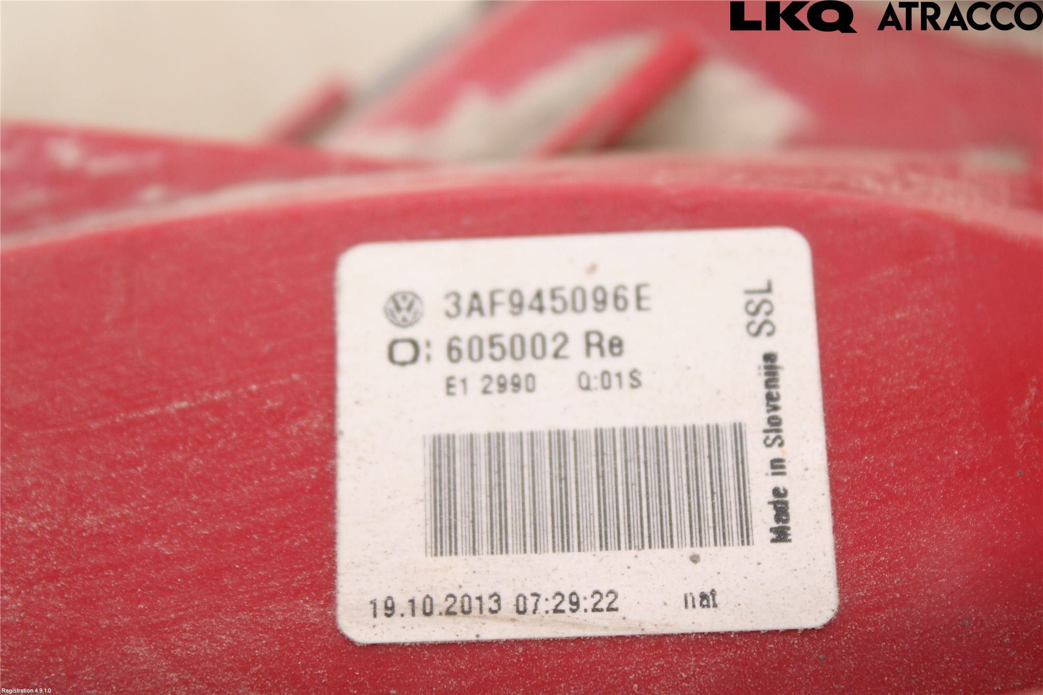 Volkswagen VW PASSAT 11-14 Baklykt Høyre