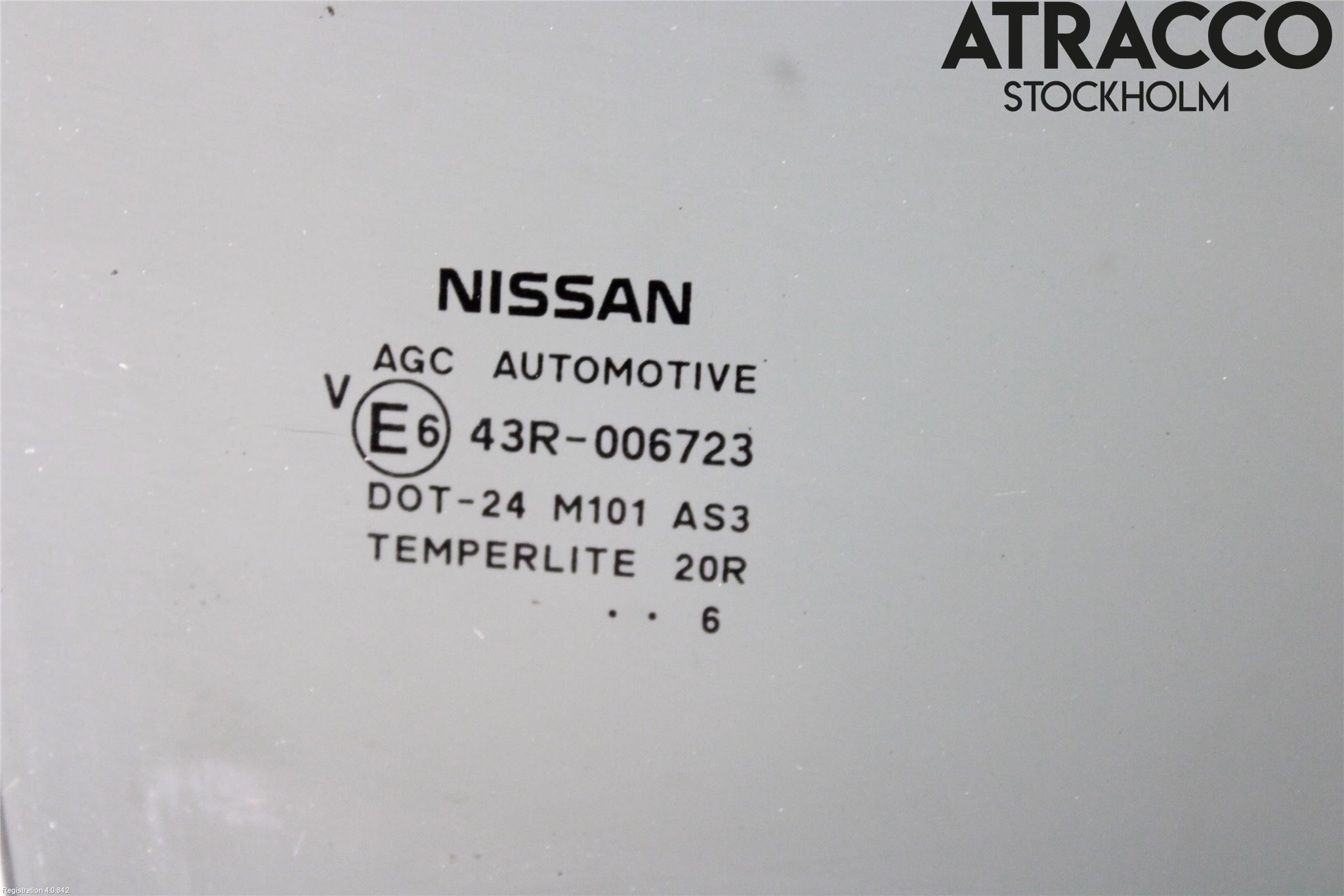Nissan JUKE 14-19 Dørrute Bak Høyre 4Dørs