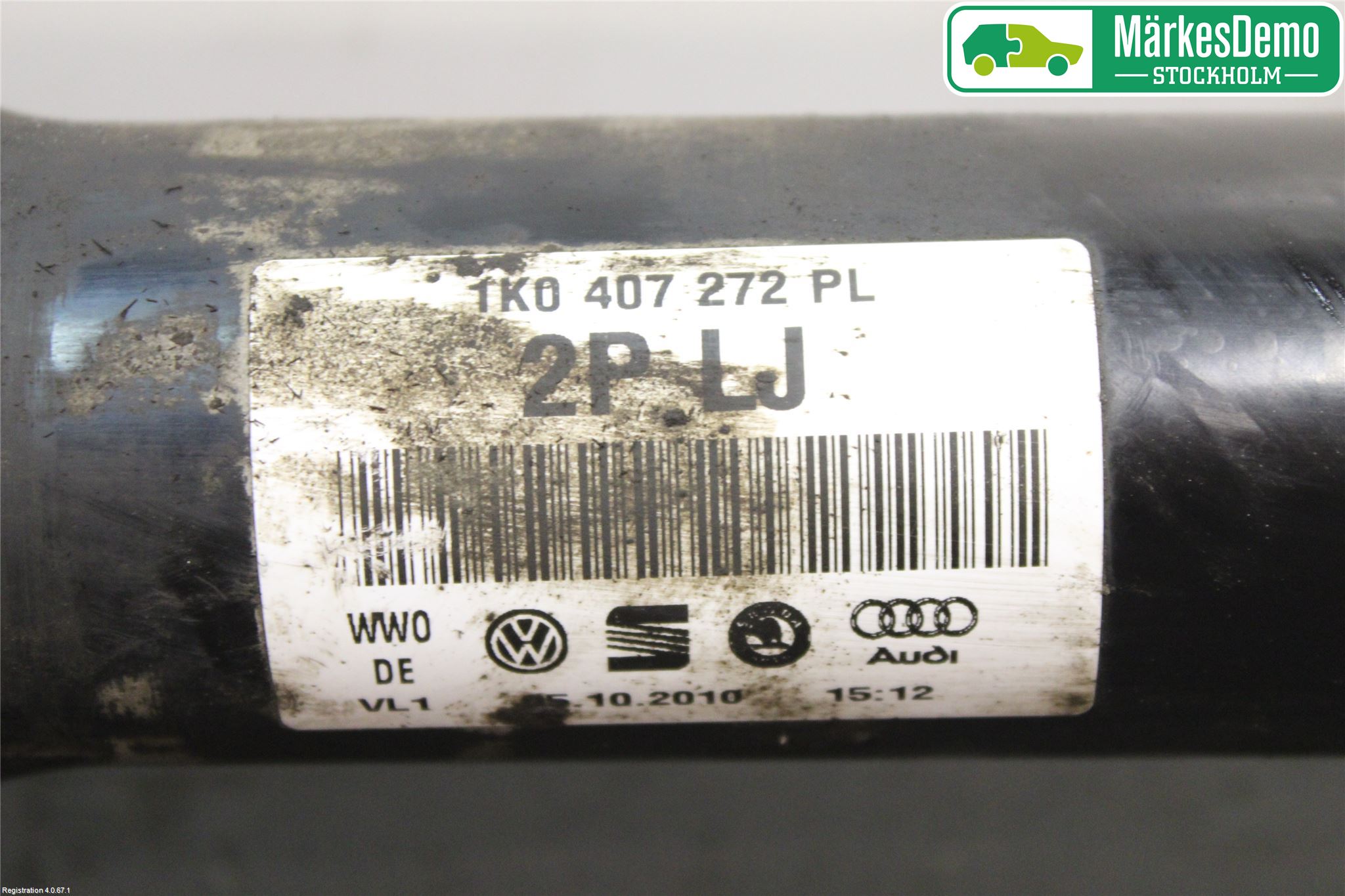 Skoda SUPERB 09-15 Drivaksel Foran Kompl Høyre