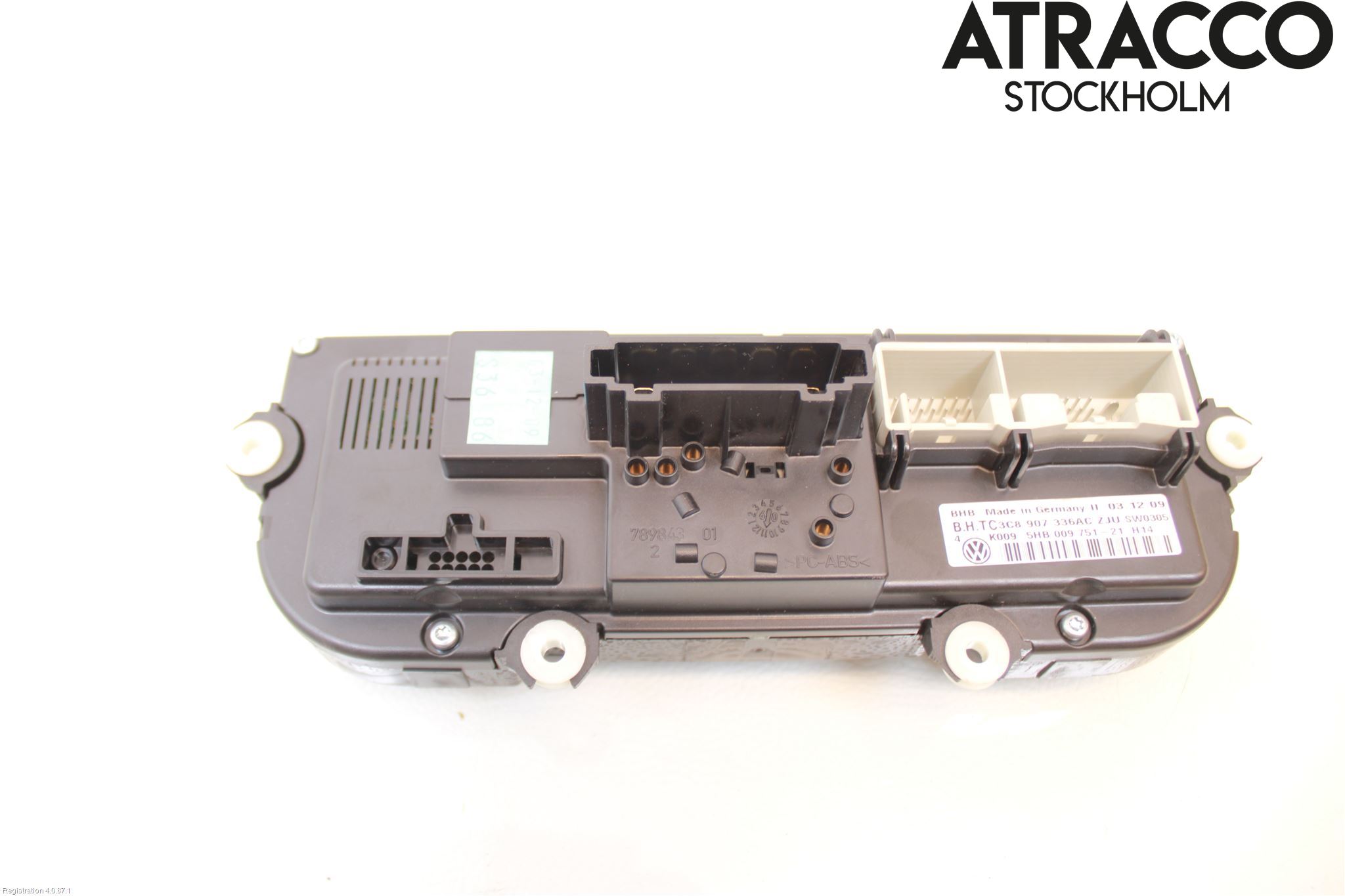 Volkswagen VW GOLF VI 09-13 Varme Ac Betjening-Display