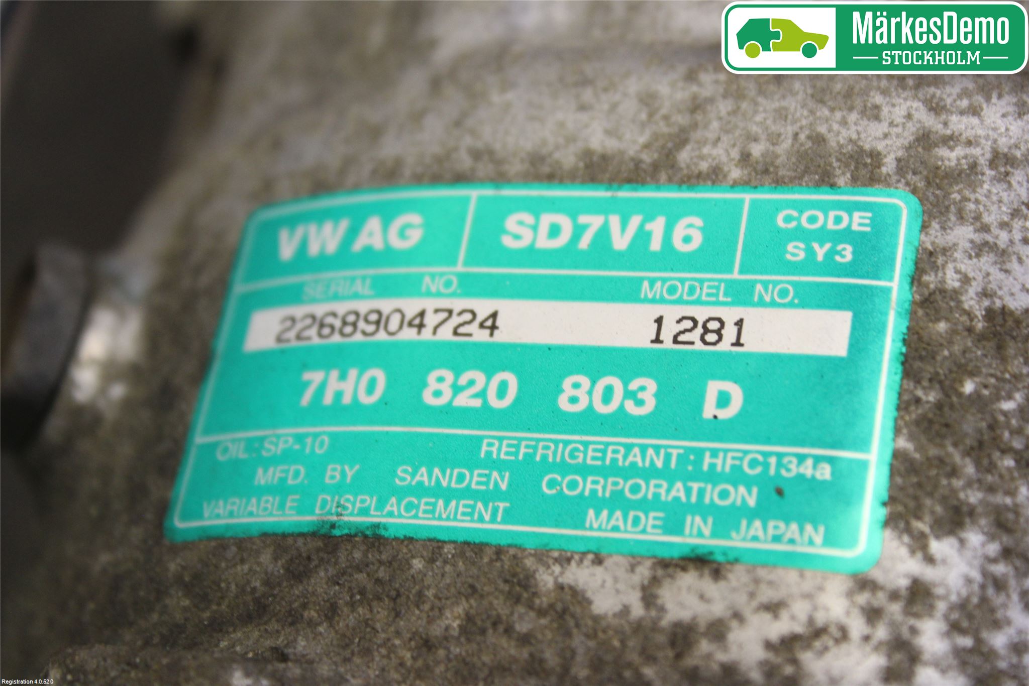 Volkswagen VW CADDY      04-10 Varme Ac Kompressor