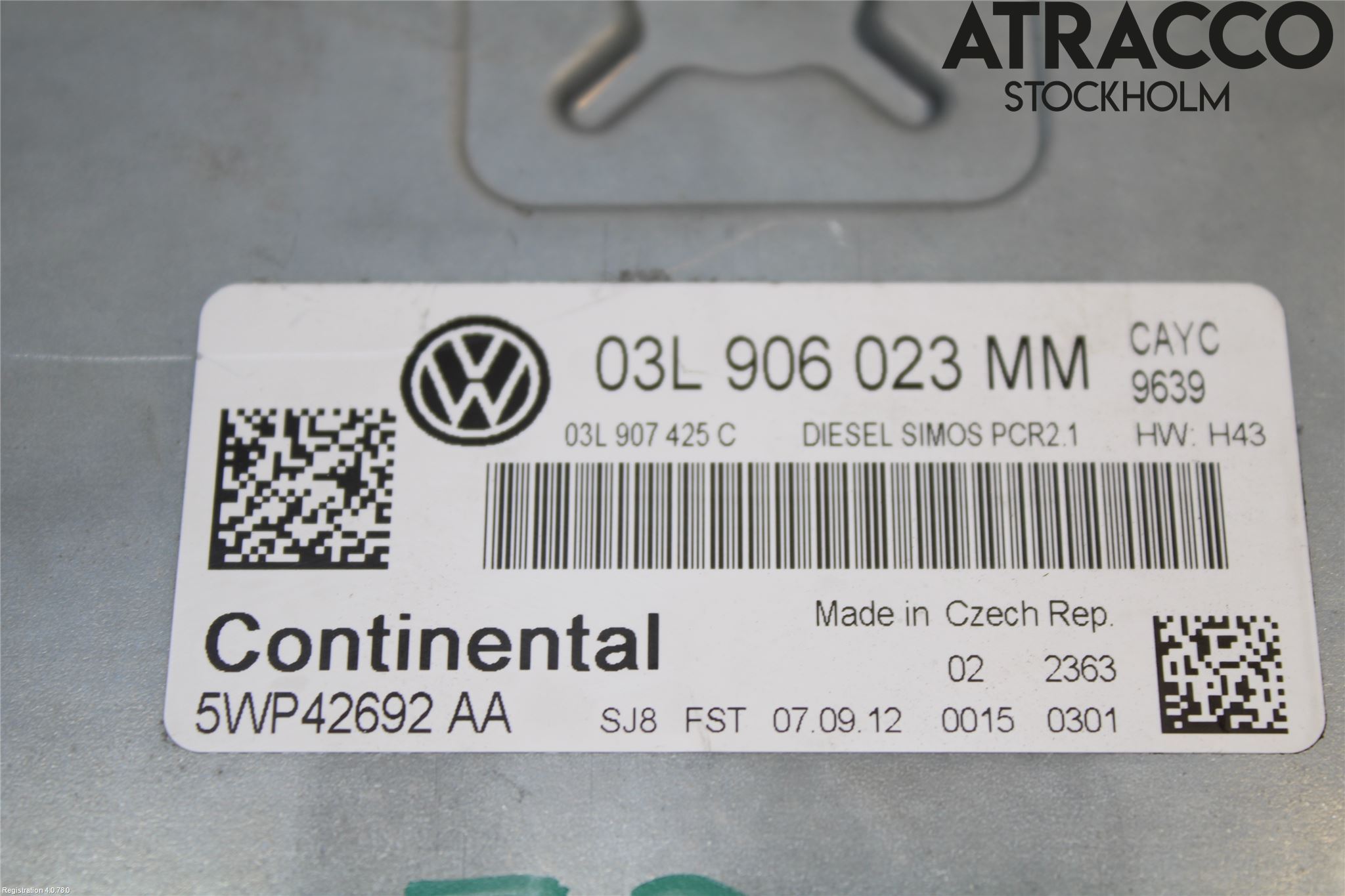 Volkswagen VW GOLF VI 09-13 Styreenhet Innsprøytning