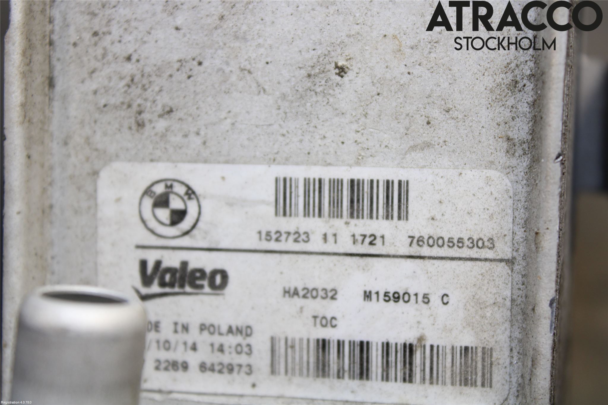 BMW 2 F45 Active Tourer 14-21 Radiator Oljekjøler Automatgea