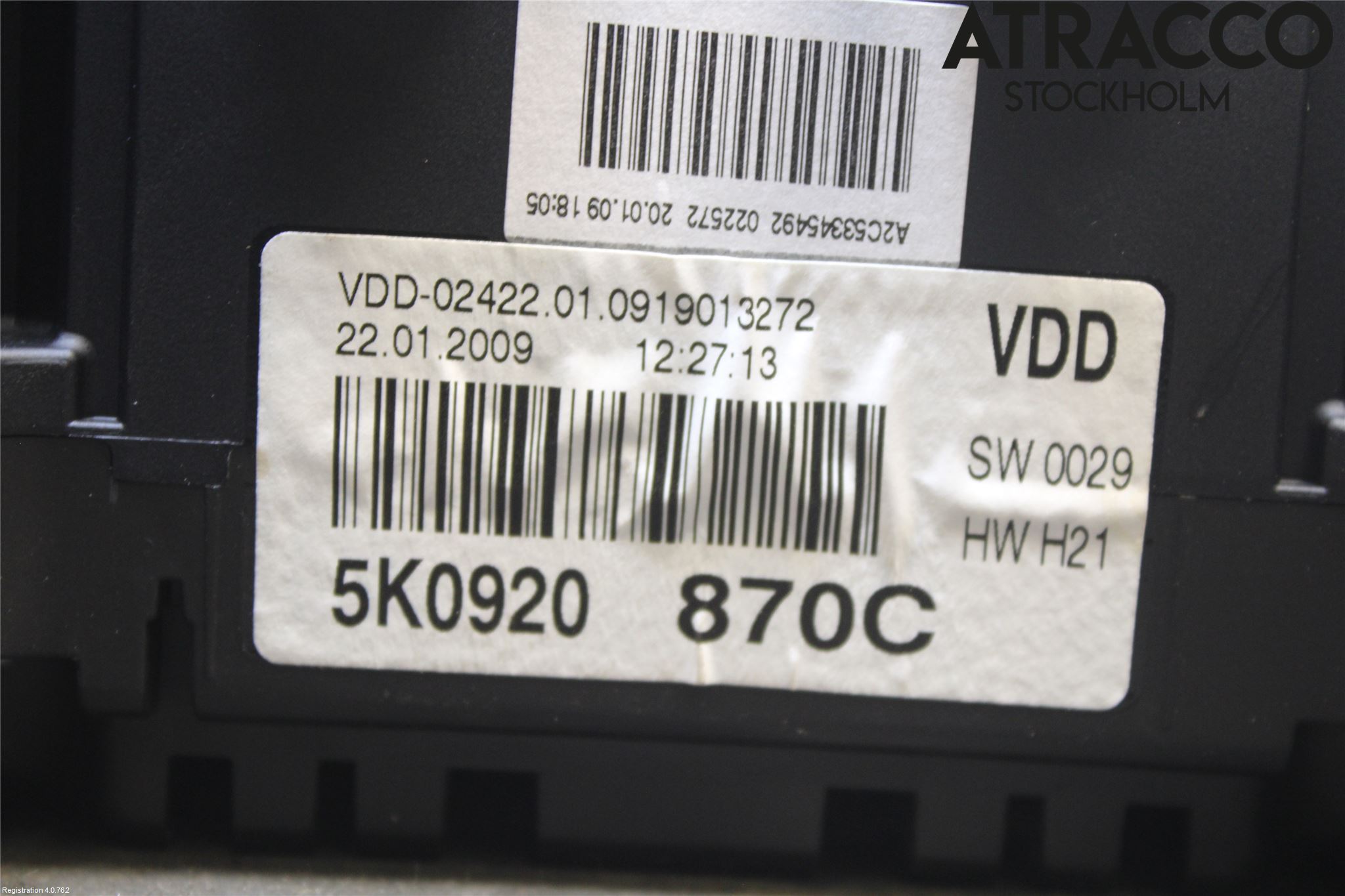 Volkswagen VW GOLF VI 09-13 Instr Kombinert