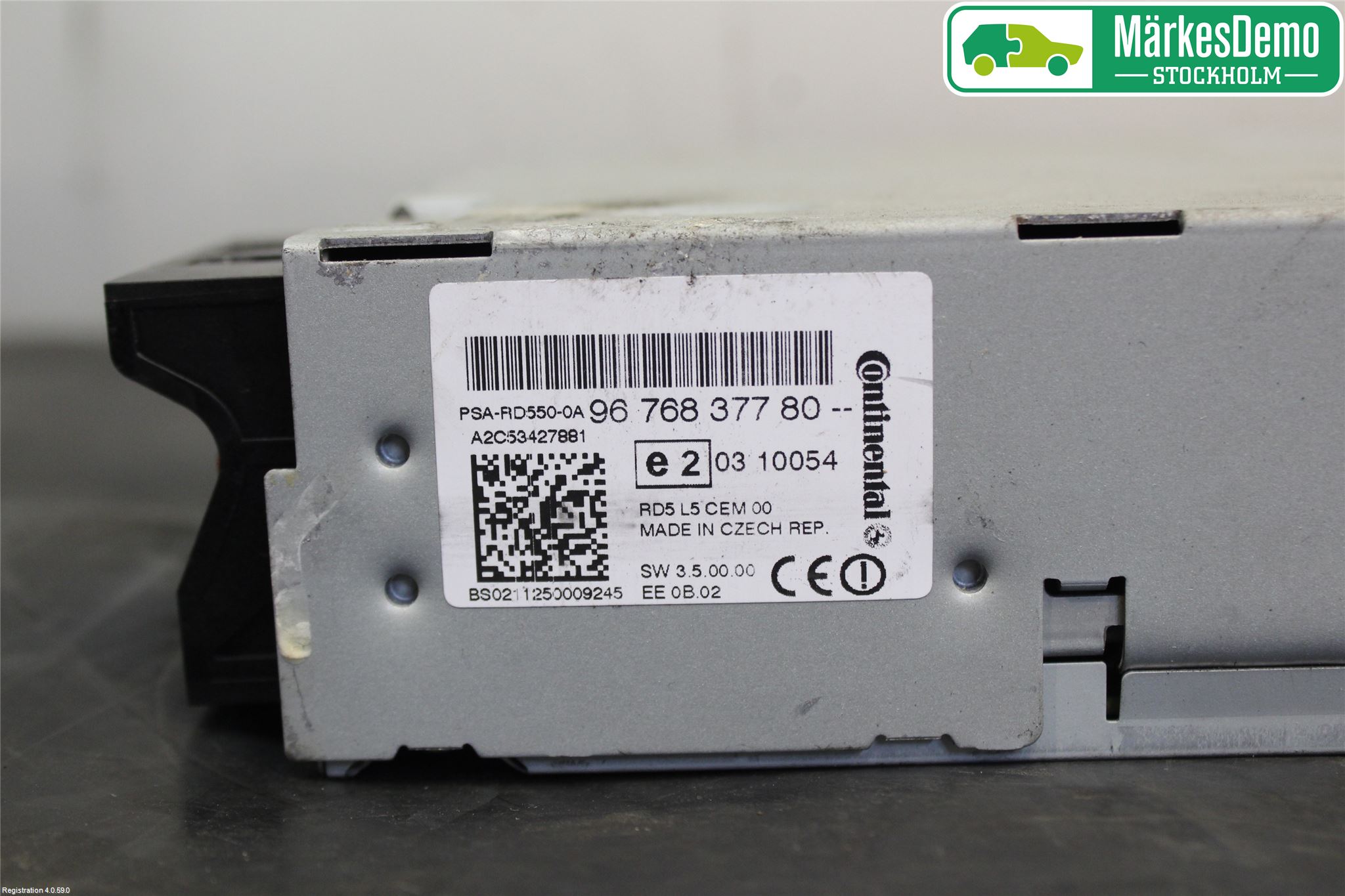 Peugeot 508 11-18 Stereo Radio Med Cd