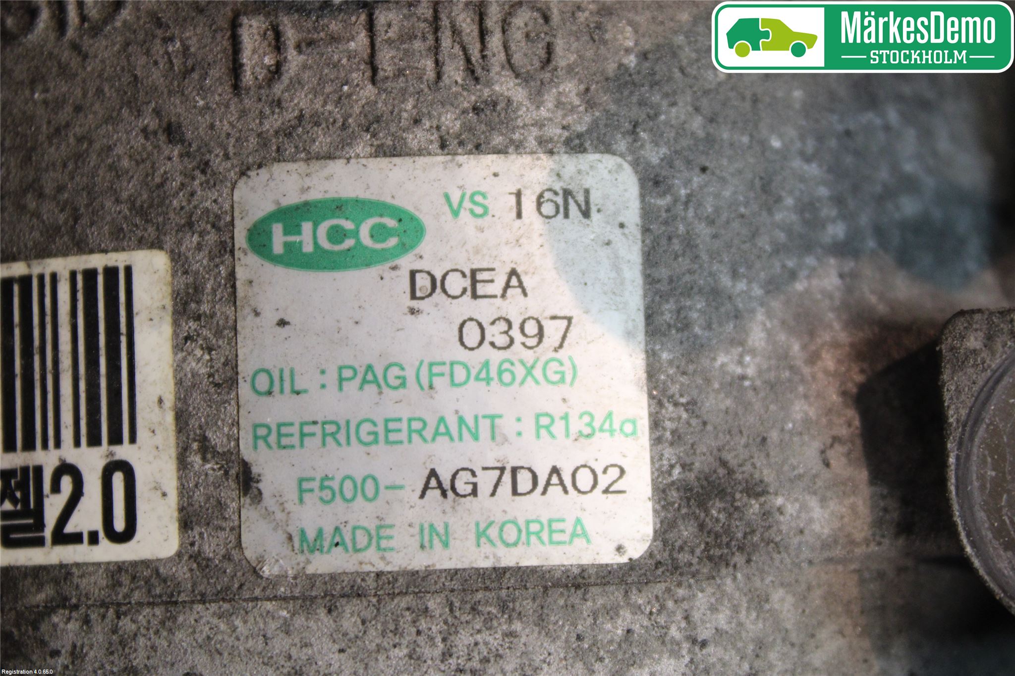 Hyundai i30 FD 07-12 Varme Ac Kompressor