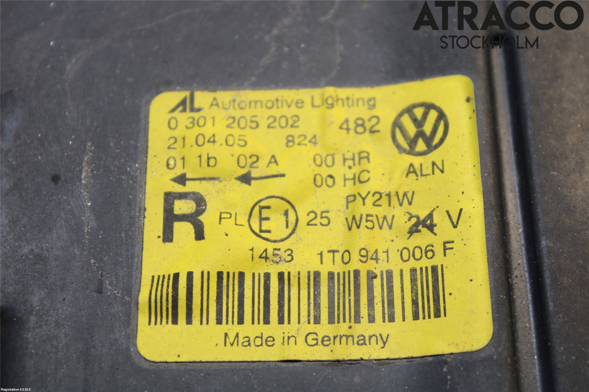 Volkswagen VW TOURAN 03-10 Frontlykt Høyre