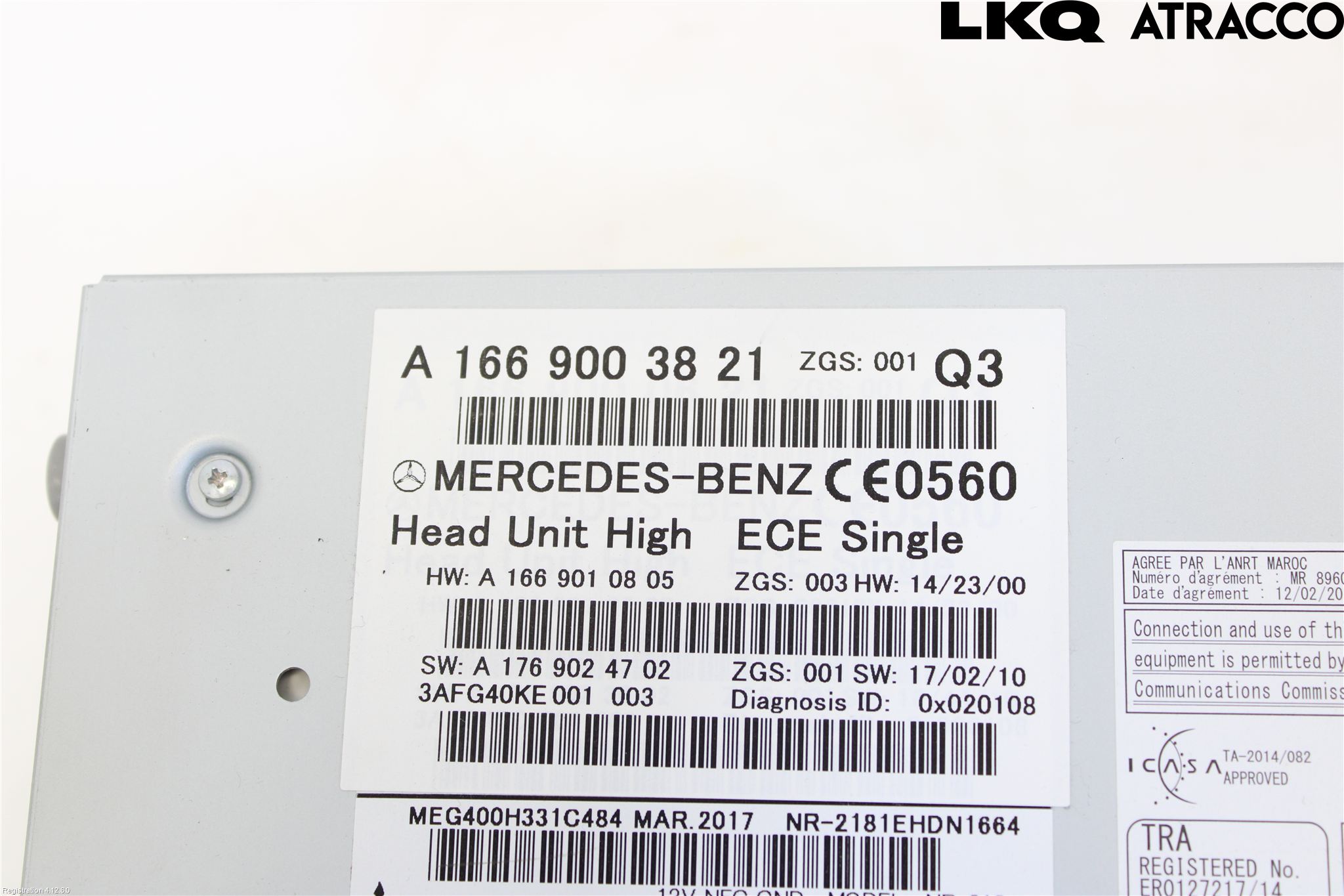 Mercedes-Benz MB GLE COUPÉ (C292) 15-19 Stereo Radio Med Cd