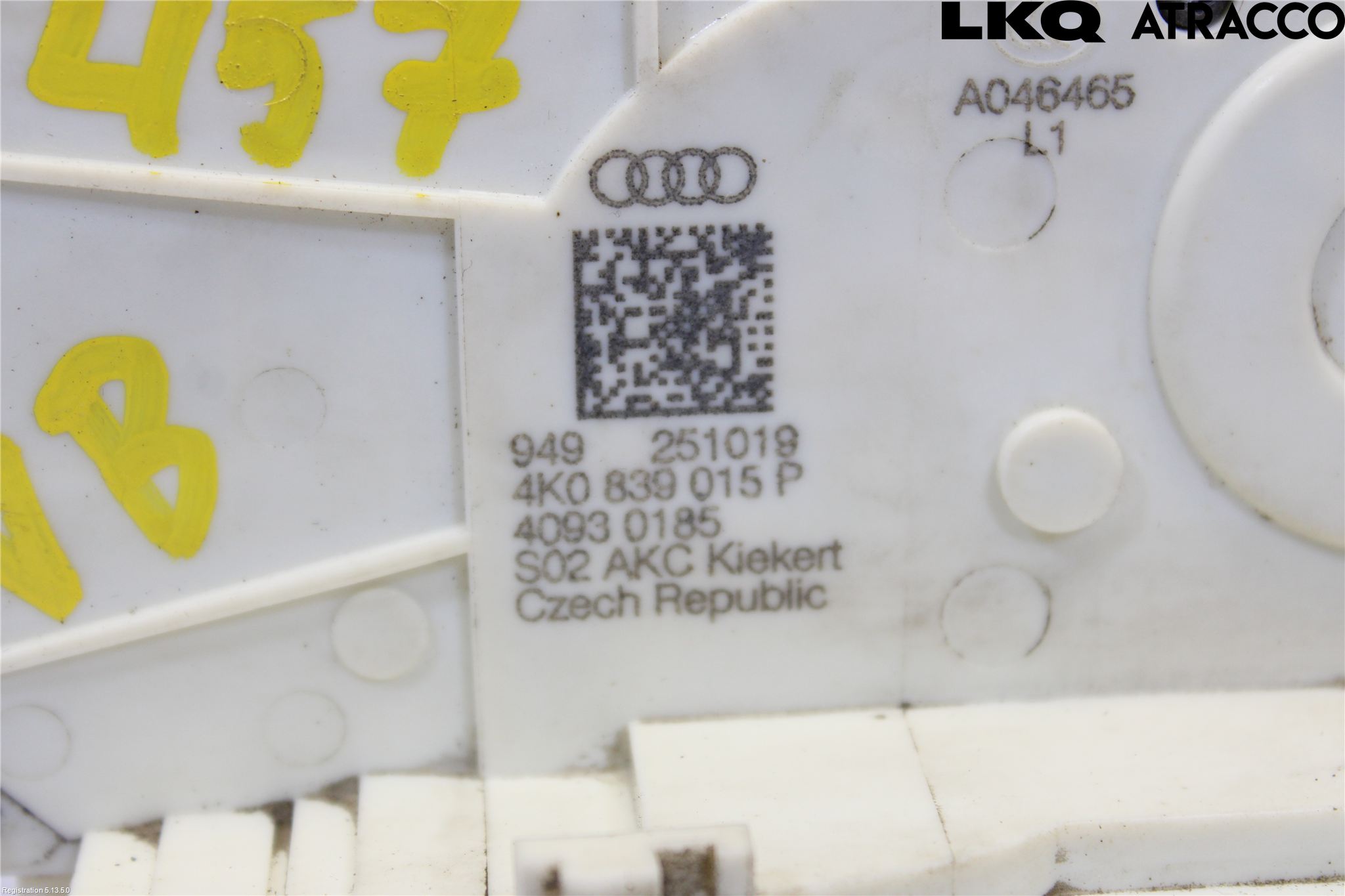 Audi E-TRON, S GE 19- Dørlås - Låsekasse