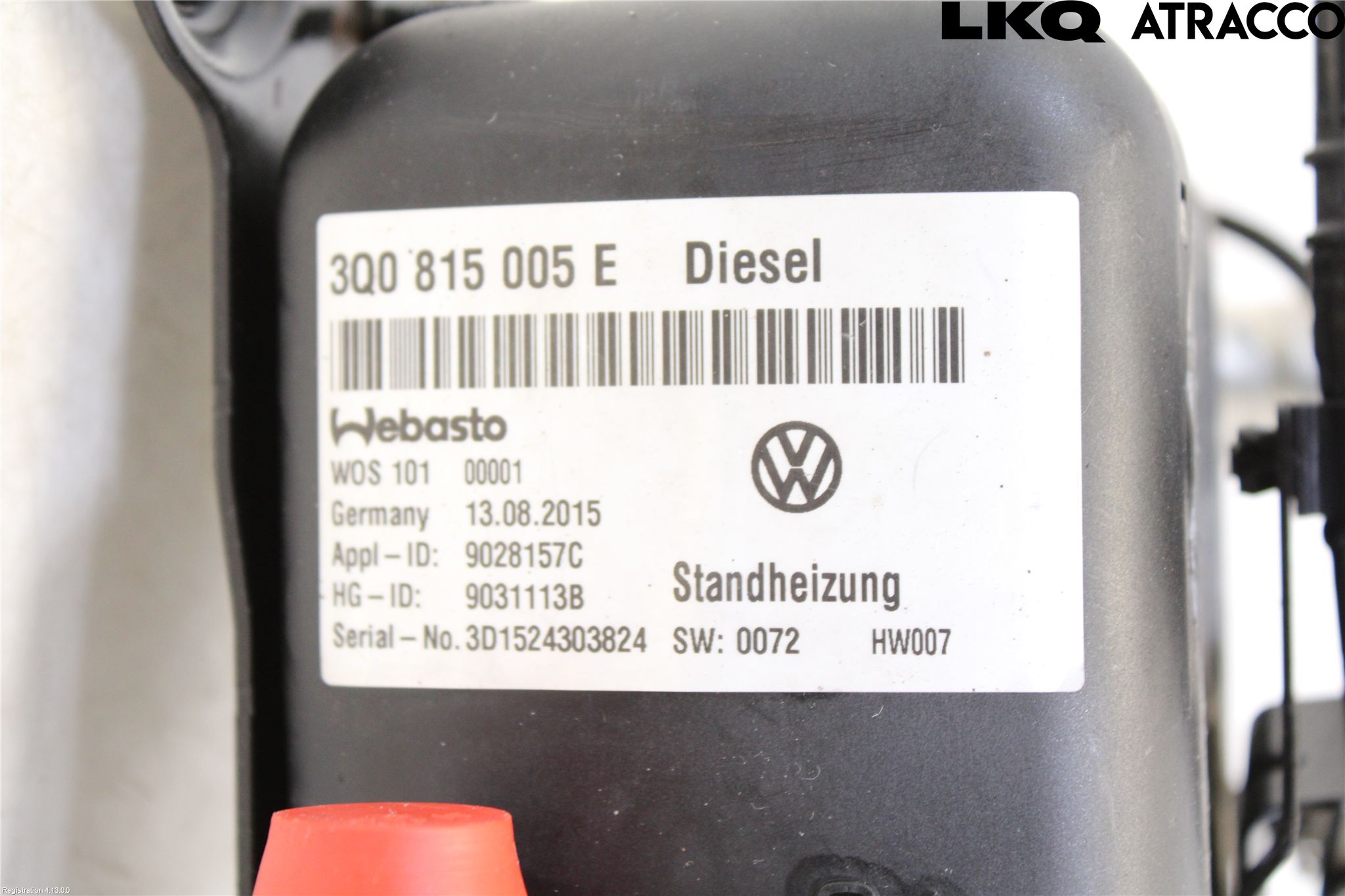 Volkswagen VW PASSAT 15-19 Dieselvarmer