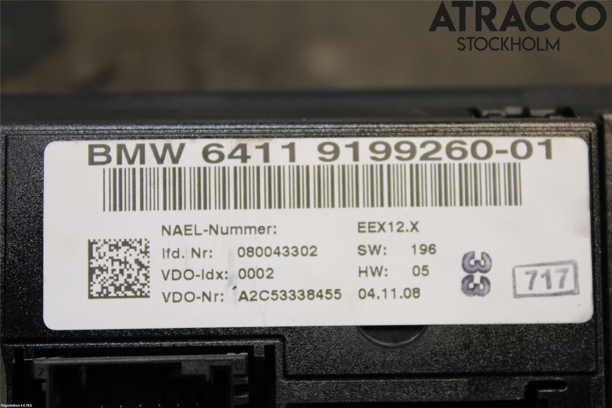 BMW 3 E90/91 SED/TOU 05-12 Varme Ac Betjening-Display