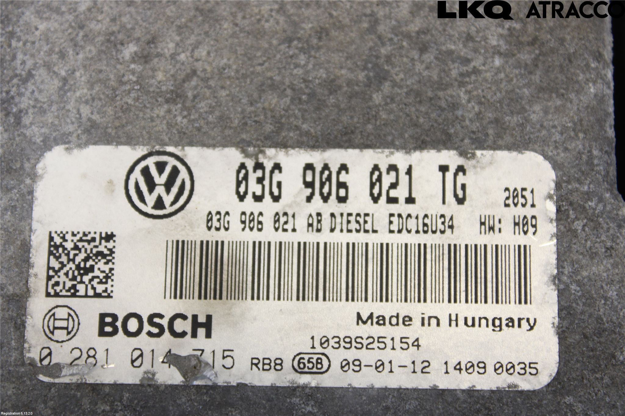 Skoda OCTAVIA (1Z) 05-13 Styreenhet Dieselpumpe