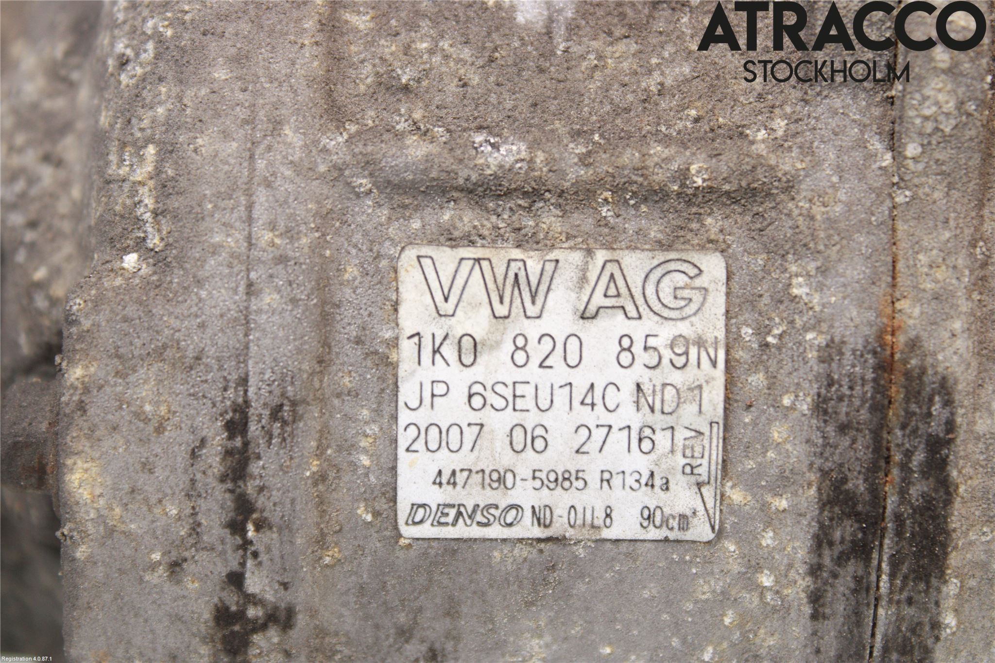 Volkswagen VW GOLF V 04-09 Varme Ac Kompressor
