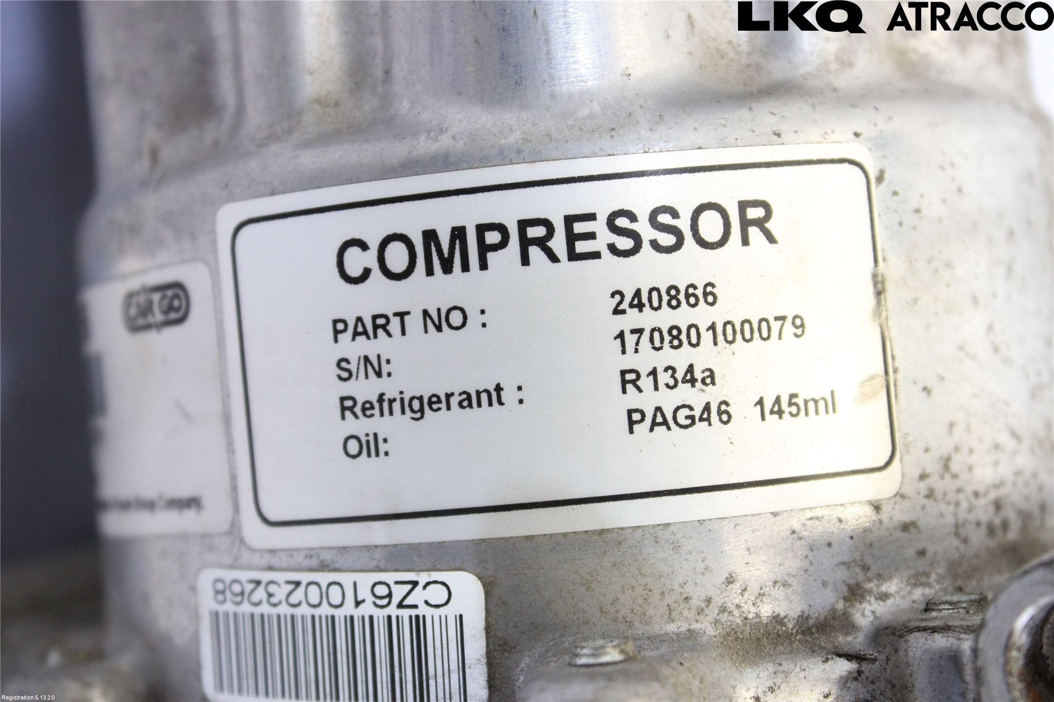 Peugeot 508 11-18 Varme Ac Kompressor