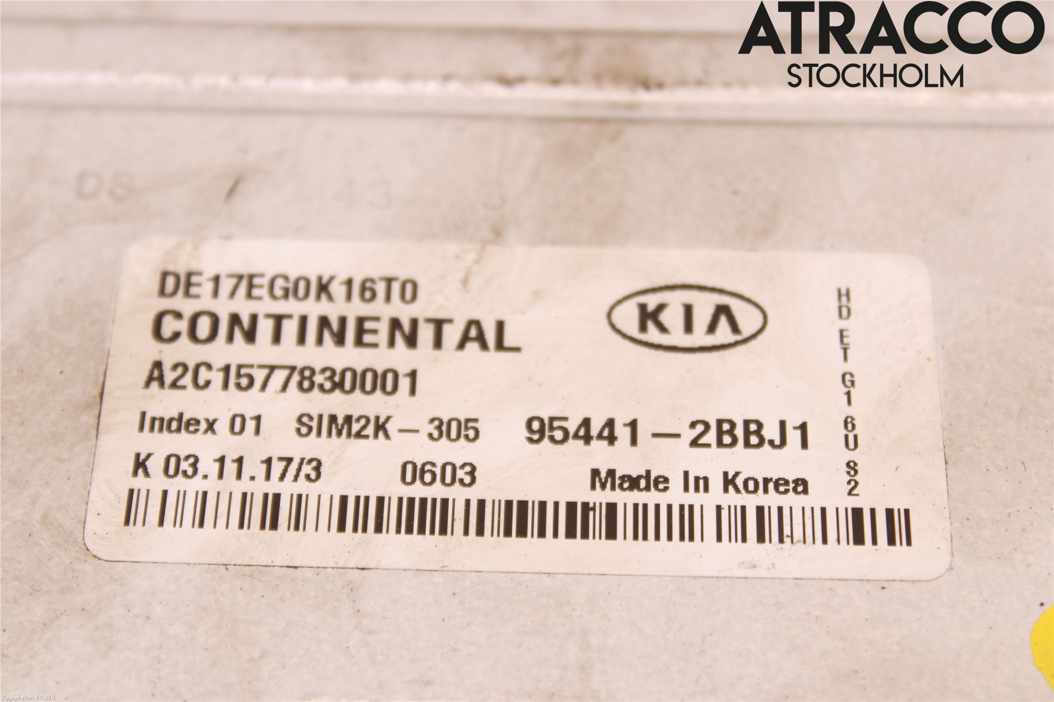 Kia NIRO (DE) 17-22 Styreenhet Gearkasse