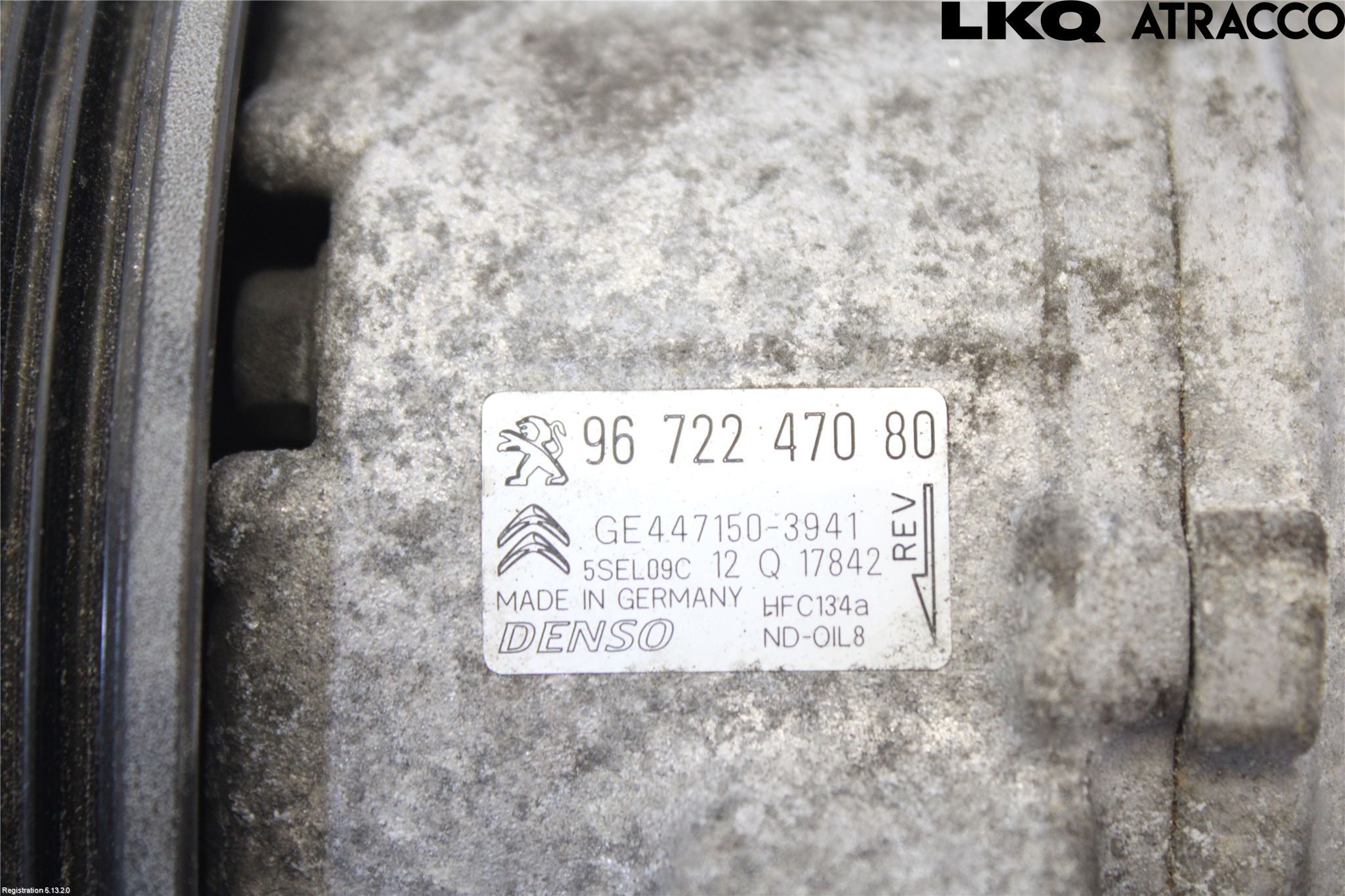 Citroen C3 10-17 Varme Ac Kompressor