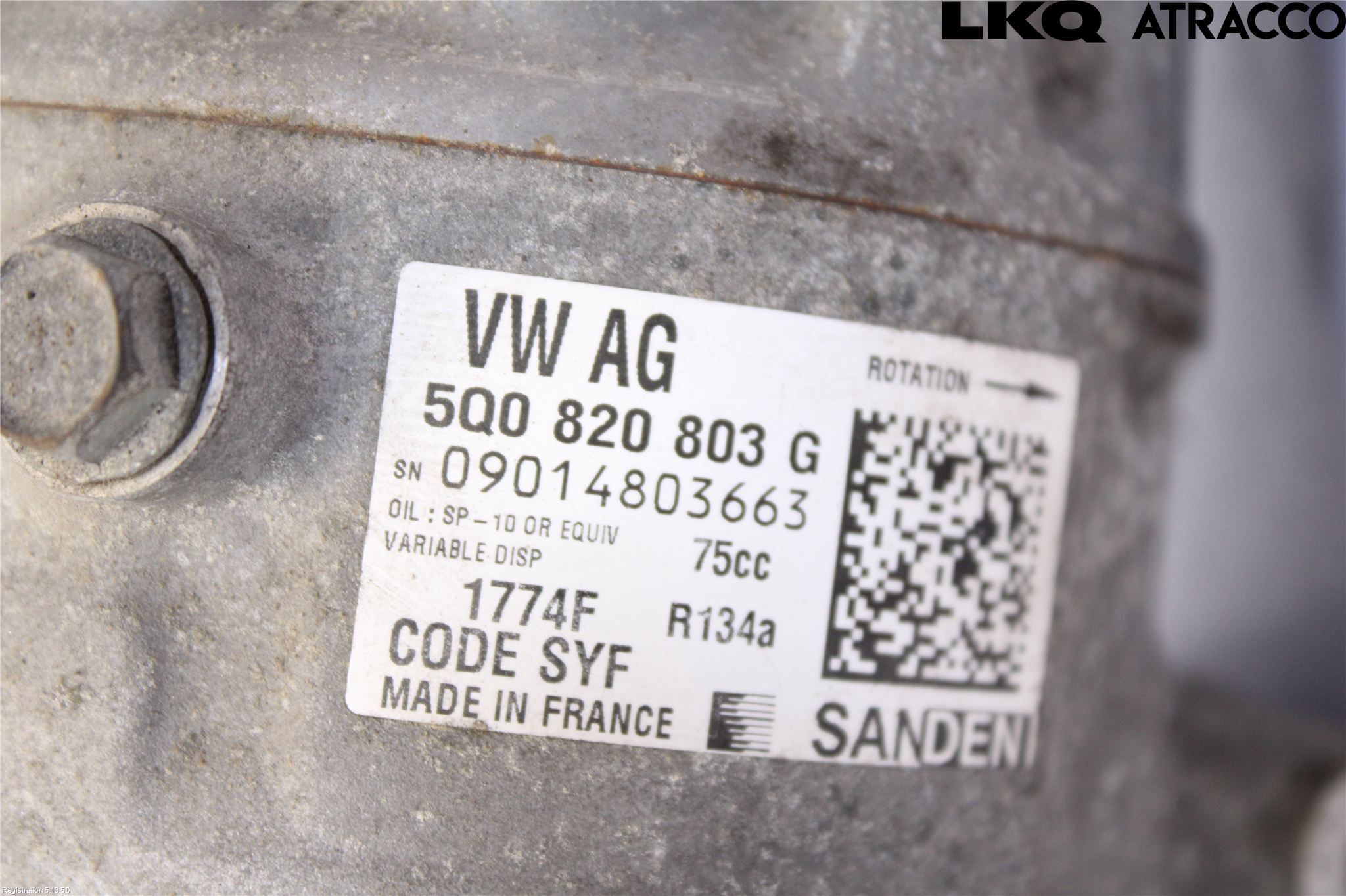 Volkswagen VW POLO 10-17 Varme Ac Kompressor