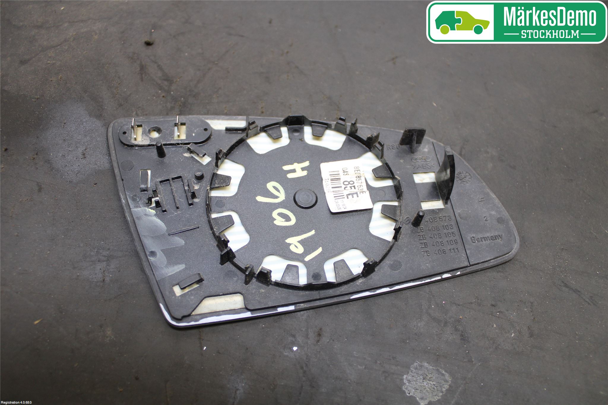 Audi A4/S4 05-07 Speil Glass V