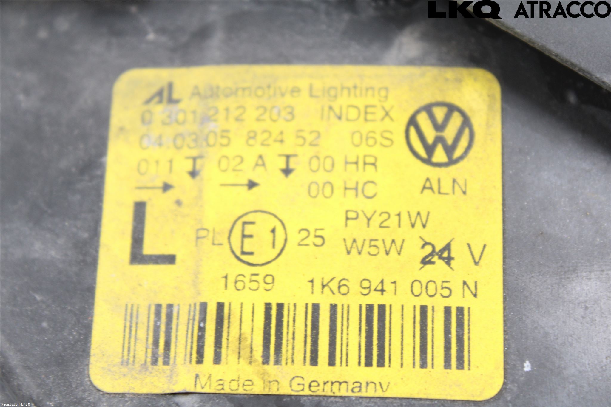 Volkswagen VW GOLF V 04-09 Frontlykt Venstre