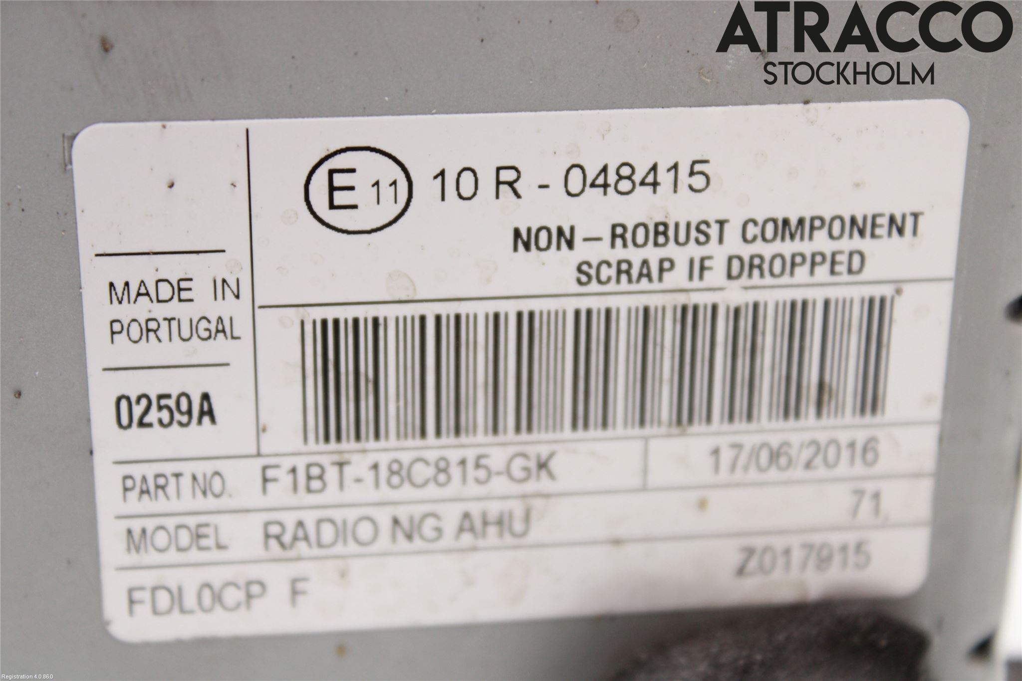 Ford TRANSIT/TOURNEO CONNECT 13-22 Stereo Radio Med Cd